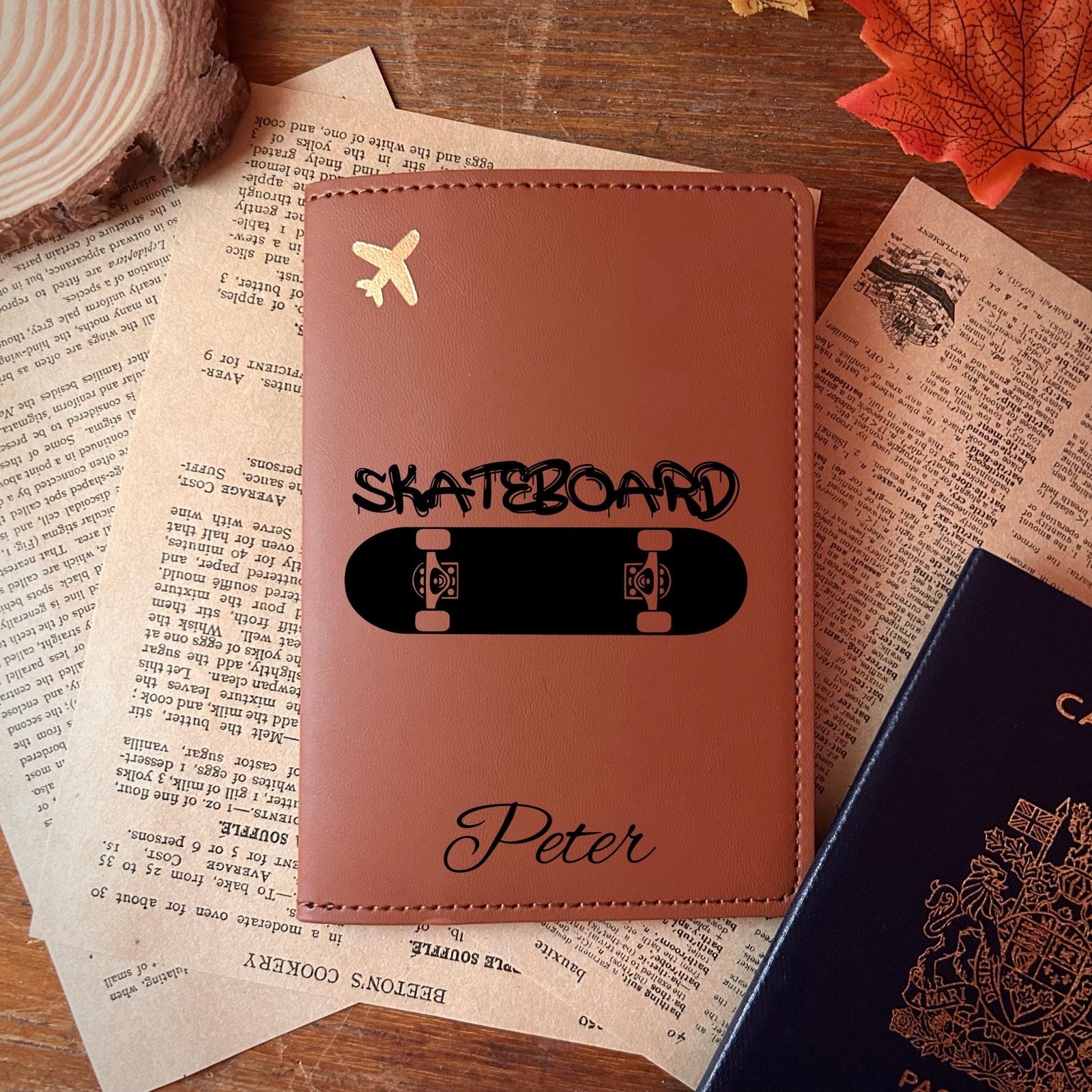 Skating Passport Cover