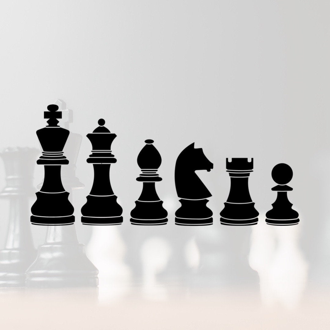 Chess Genuine Leather Keychain