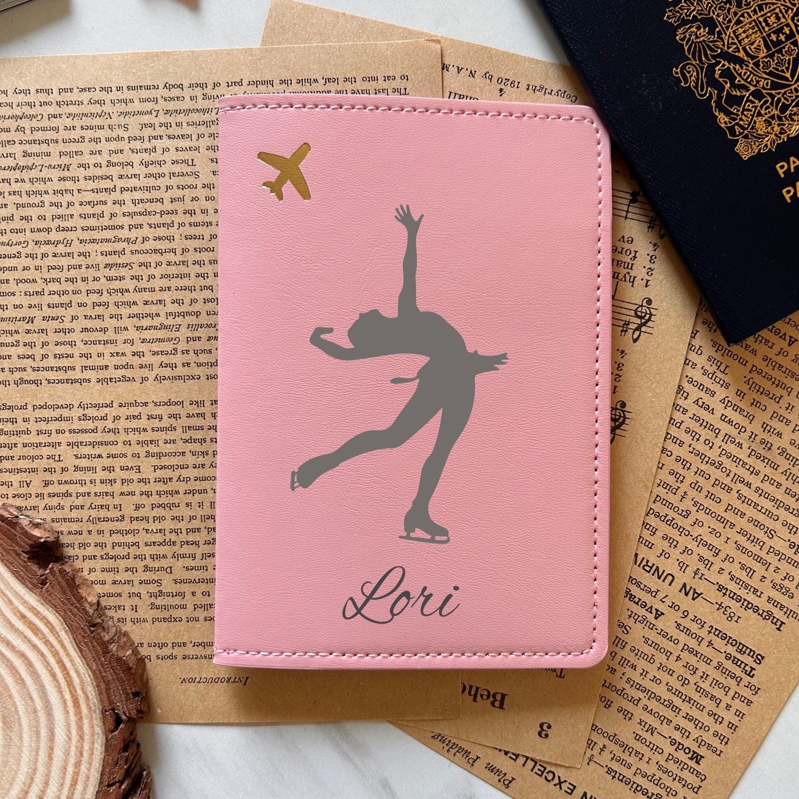 Ice skating Passport Cover