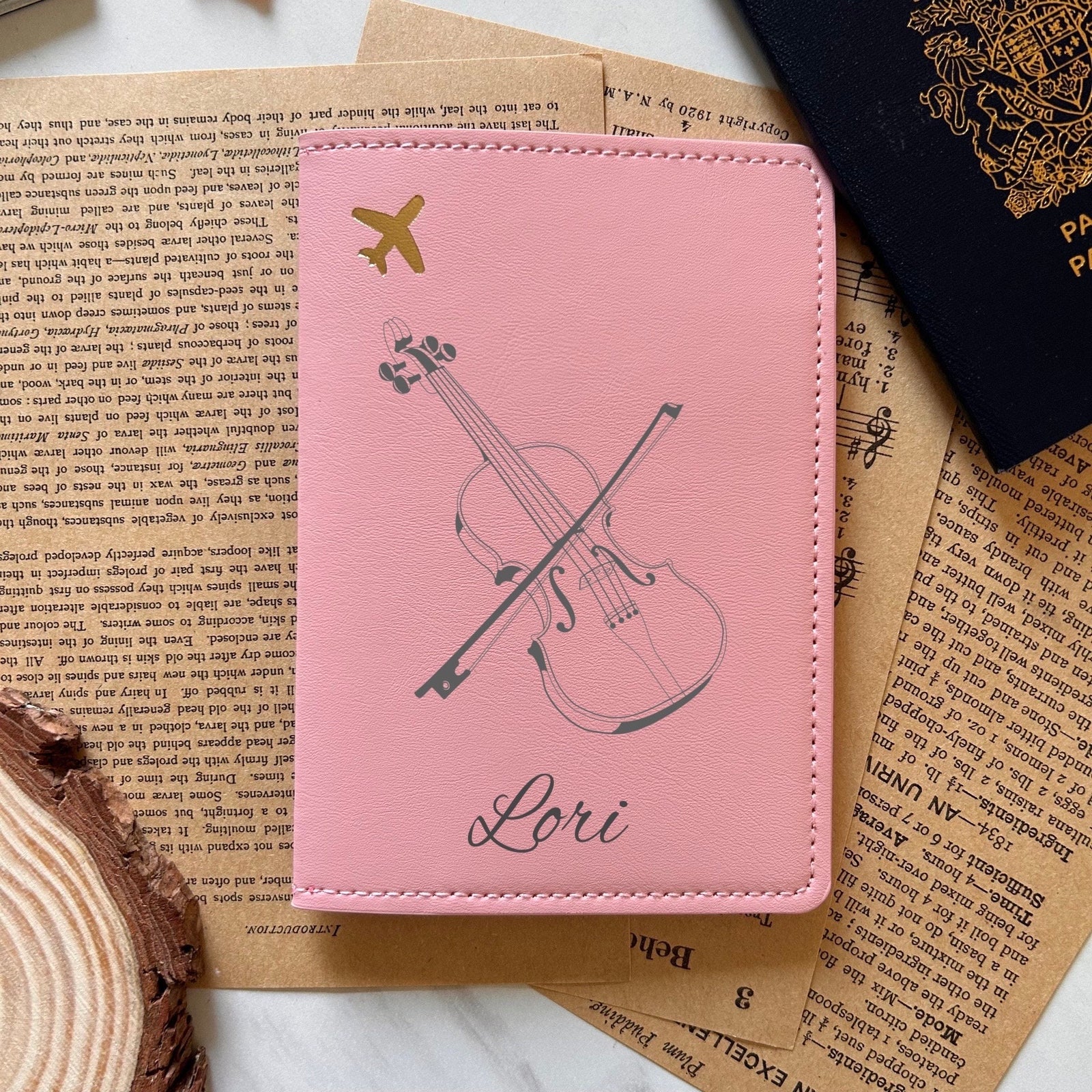 Violin Passport Cover