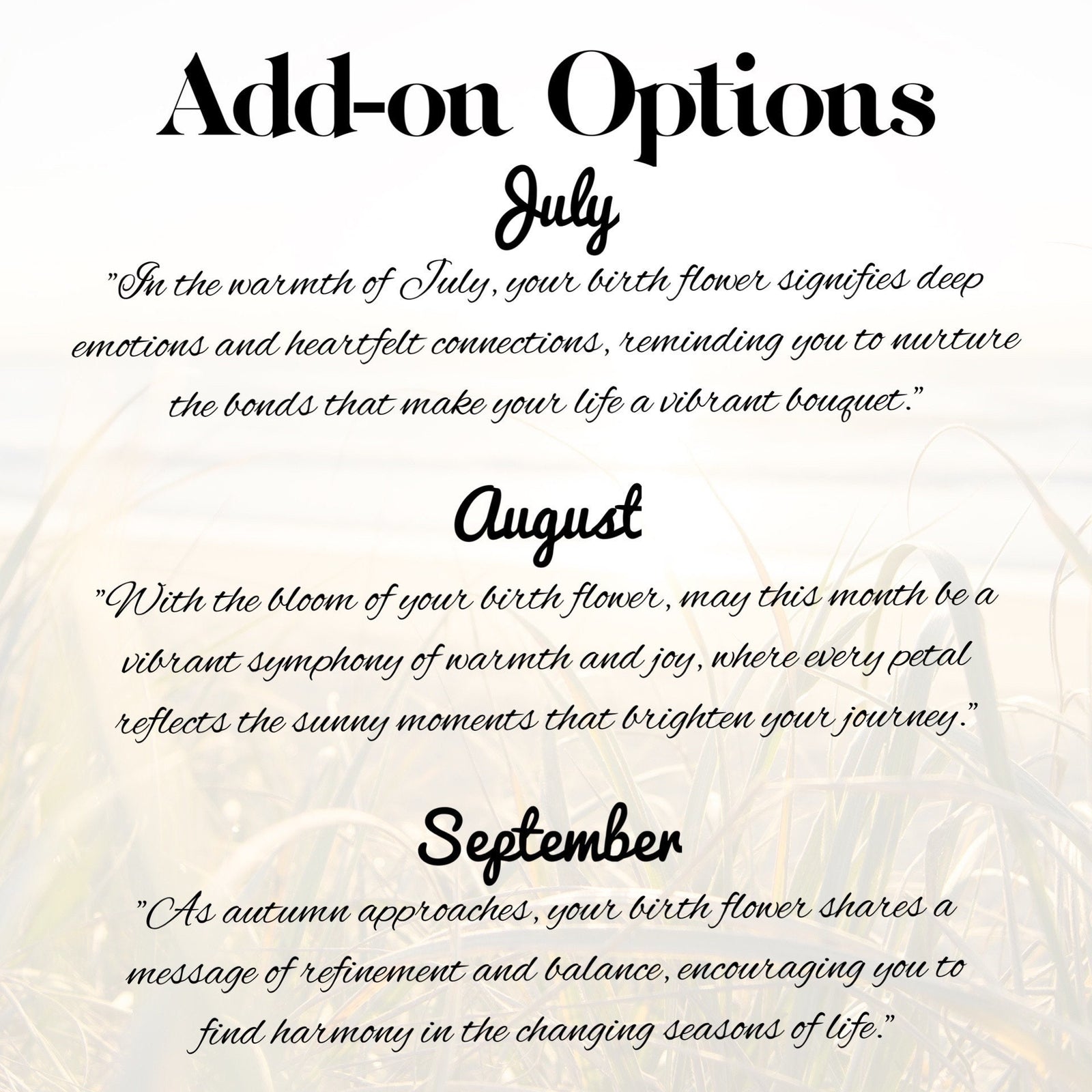 Birth Flower Passport Cover