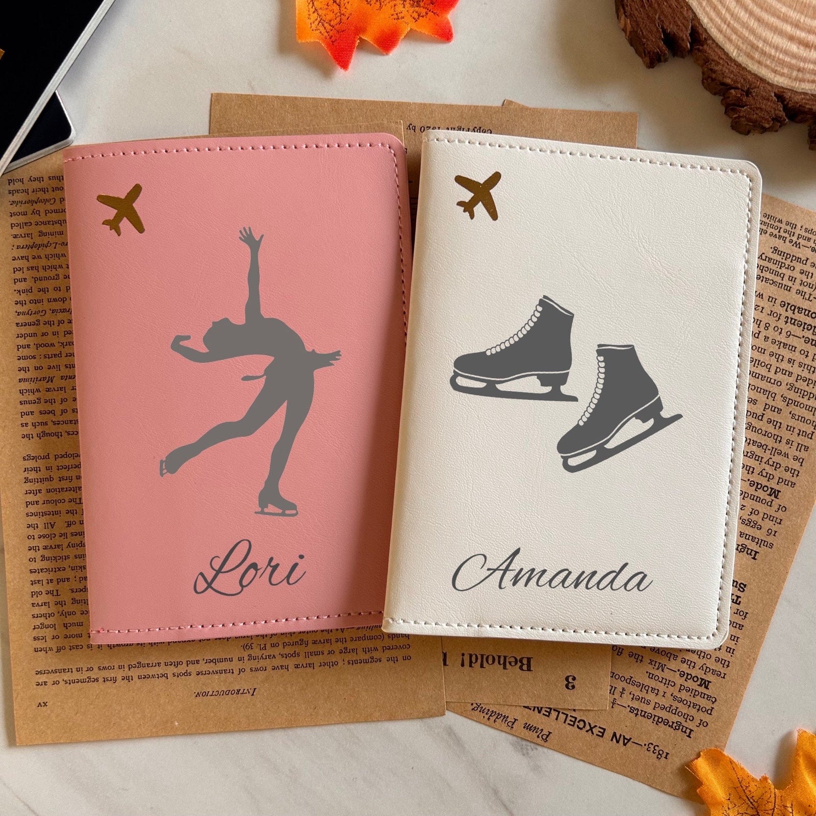 Ice skating Passport Cover