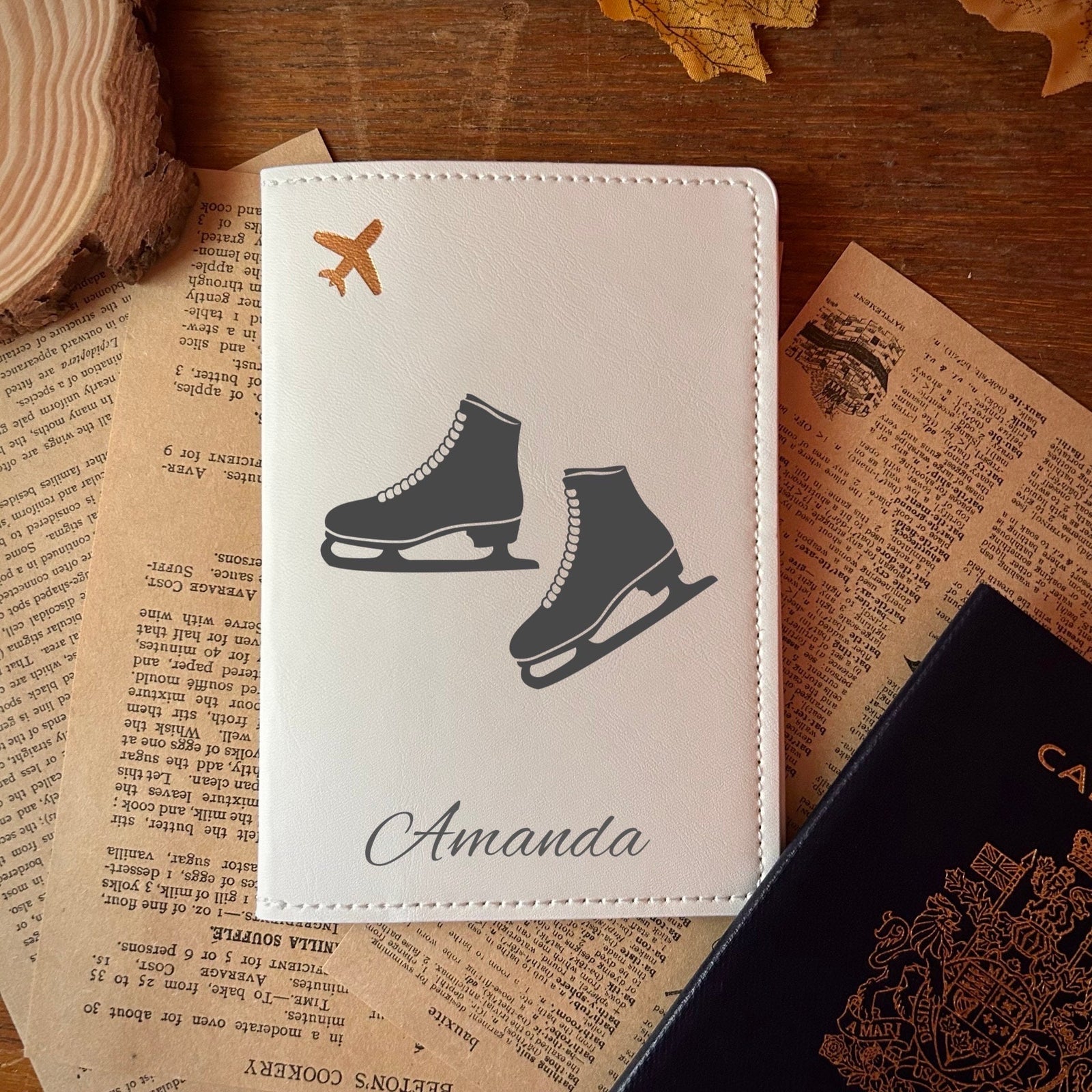 Ice skating Passport Cover
