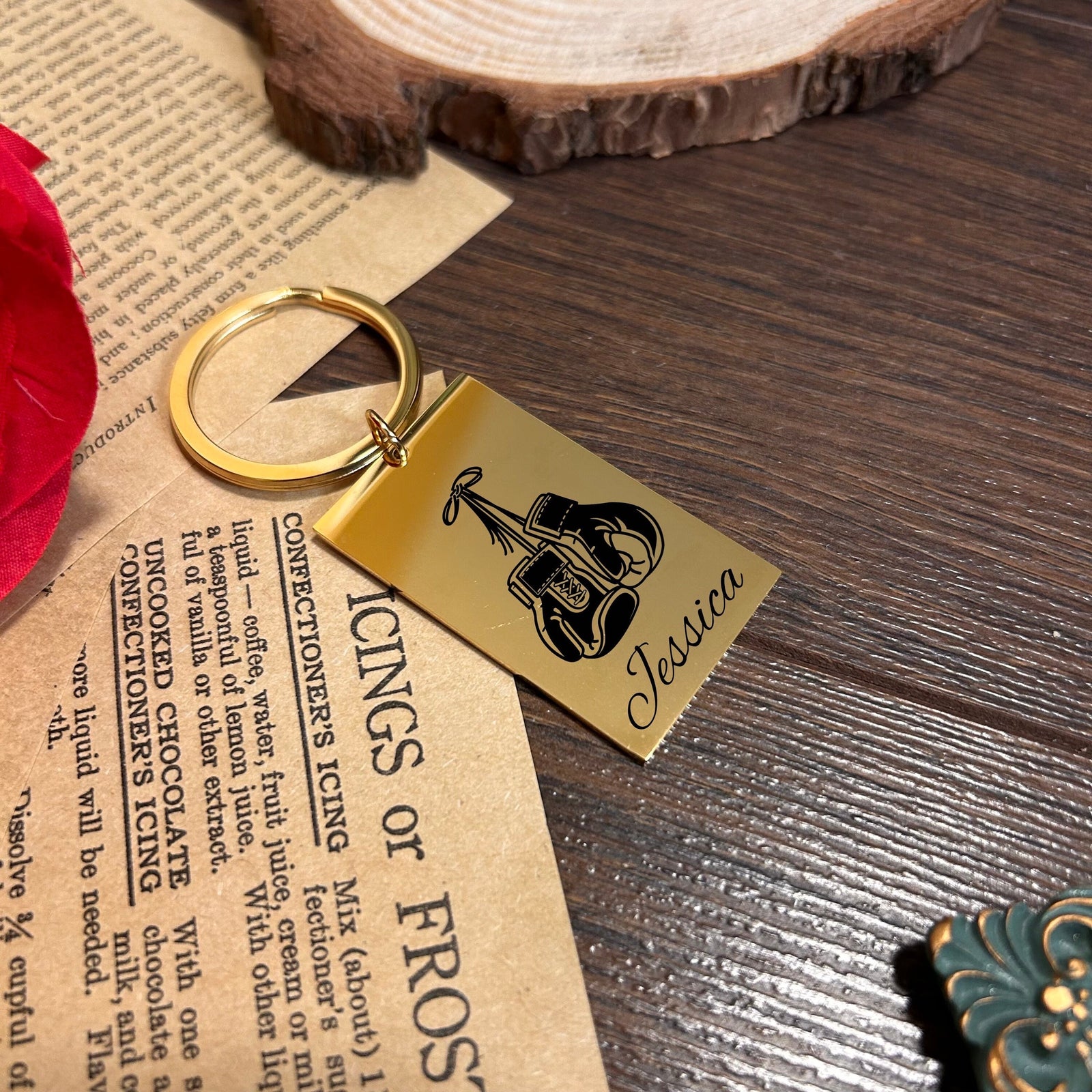 Boxing Keychain Stainless Steel