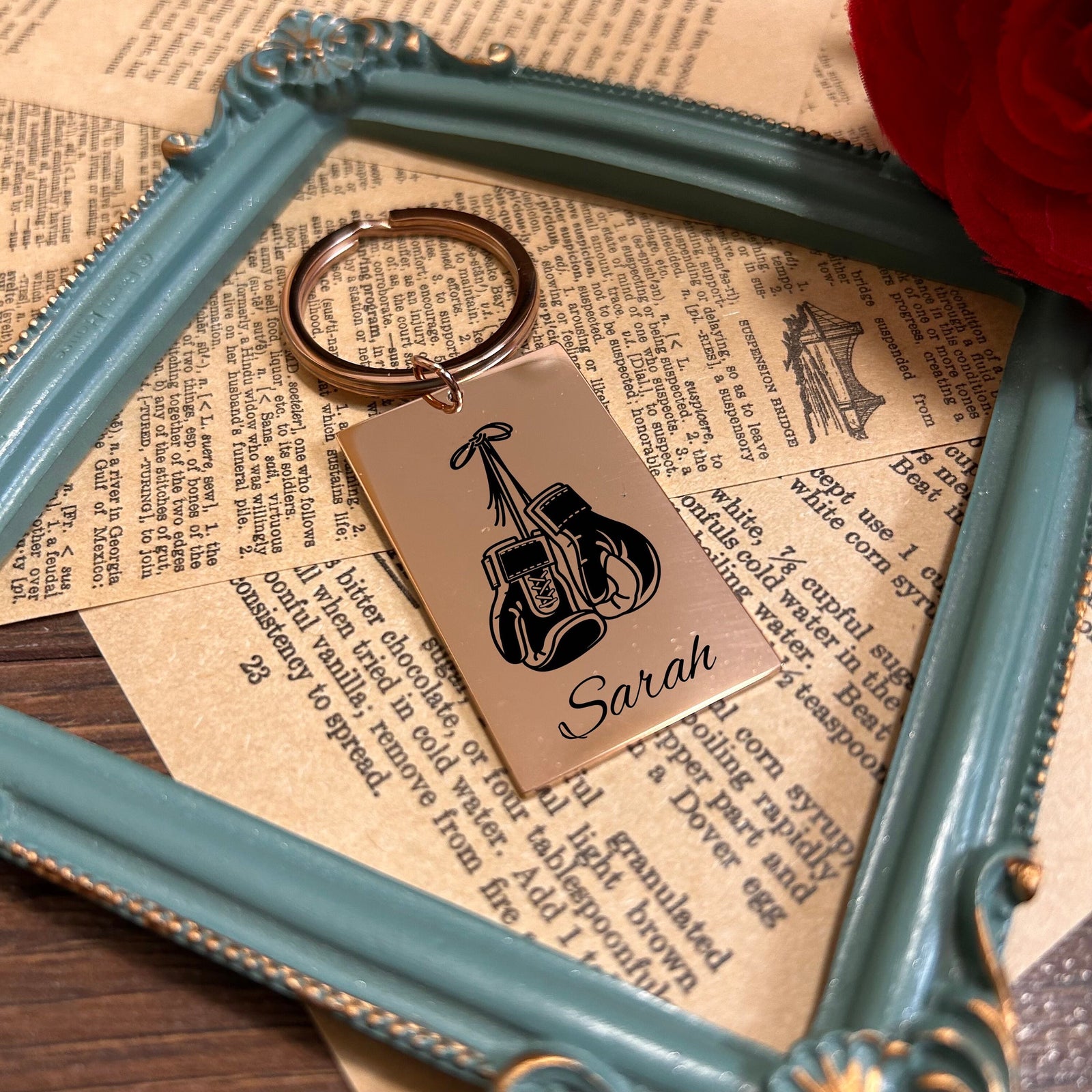 Boxing Keychain Stainless Steel