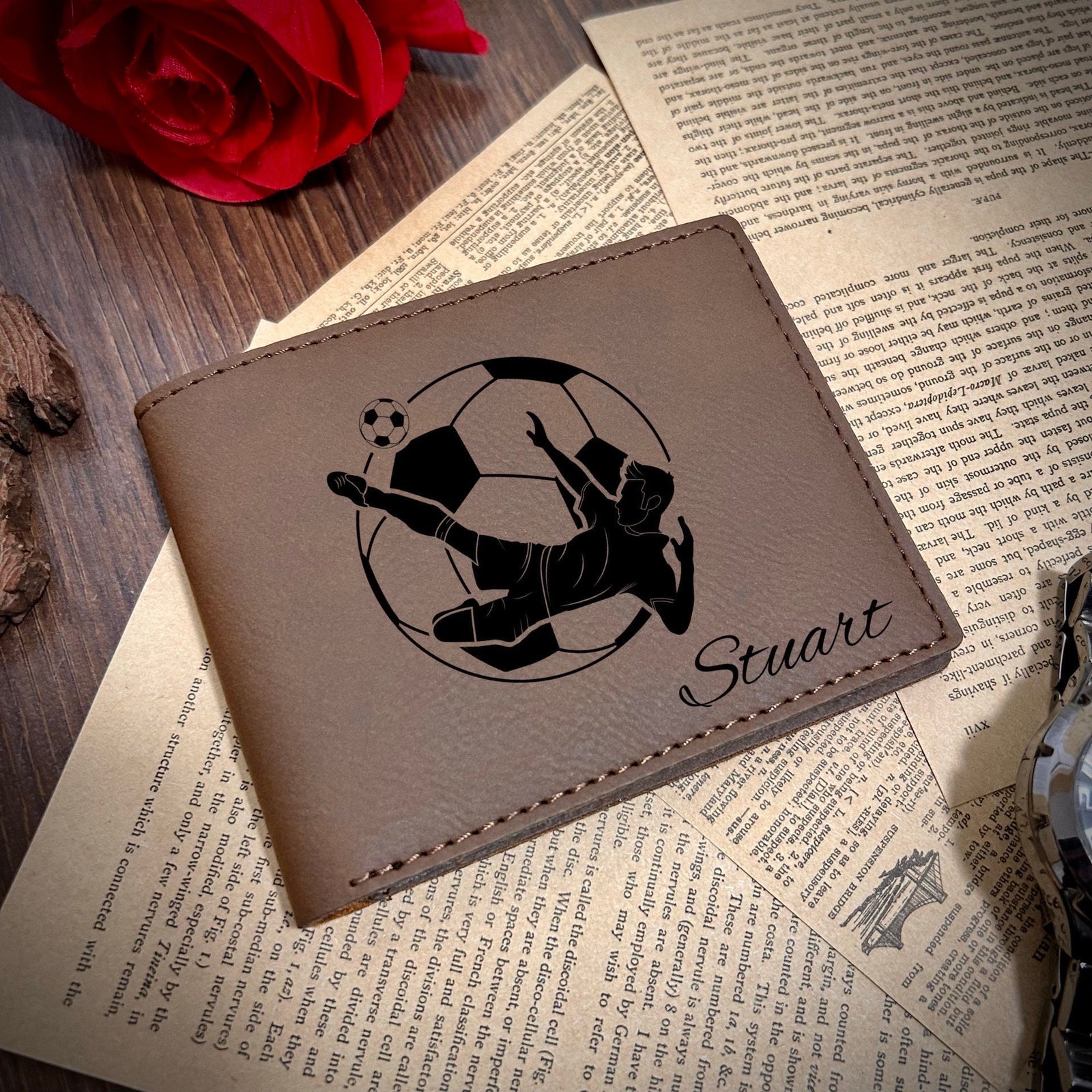 Soccer Leather Wallet