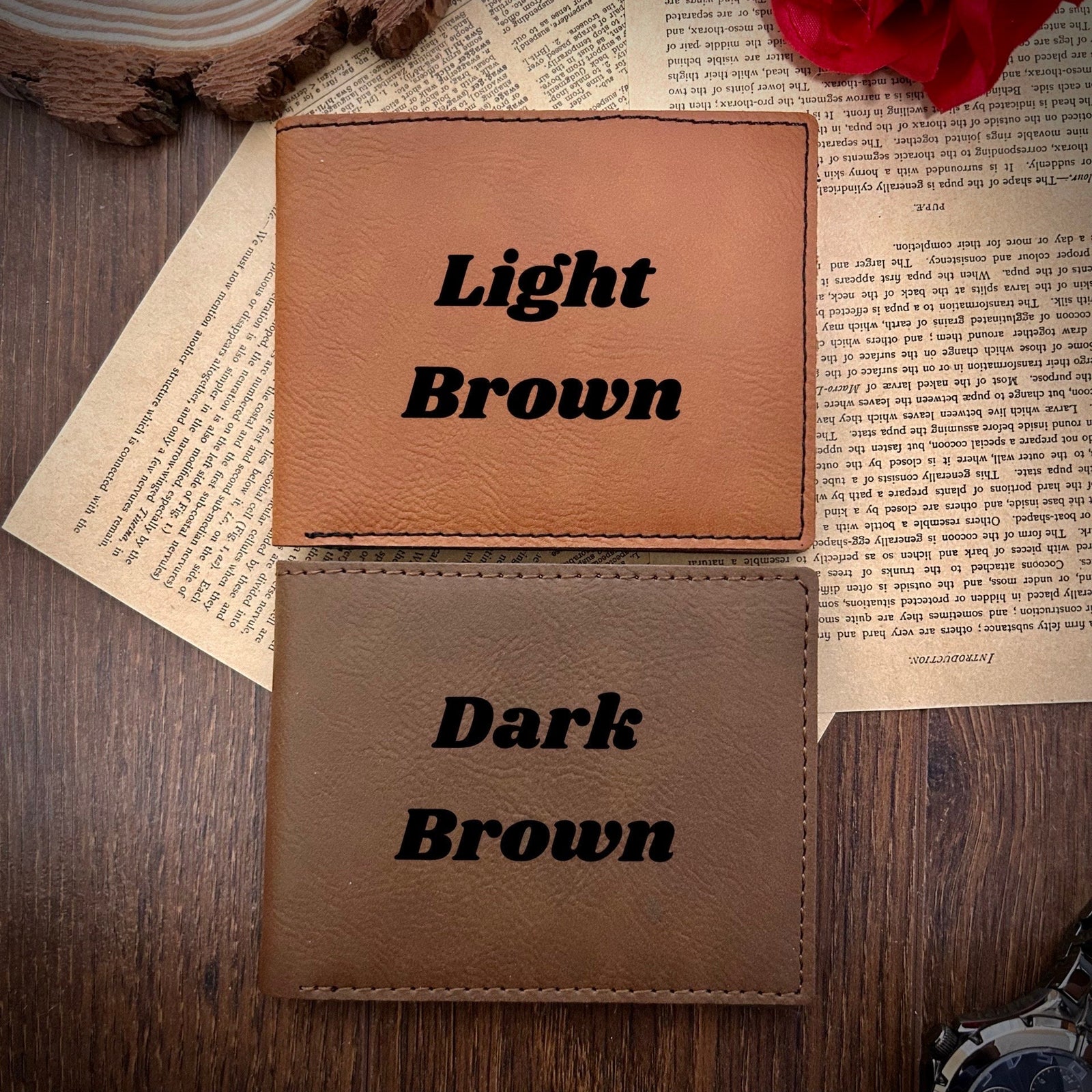 Airplane Leather Wallet – Design #4