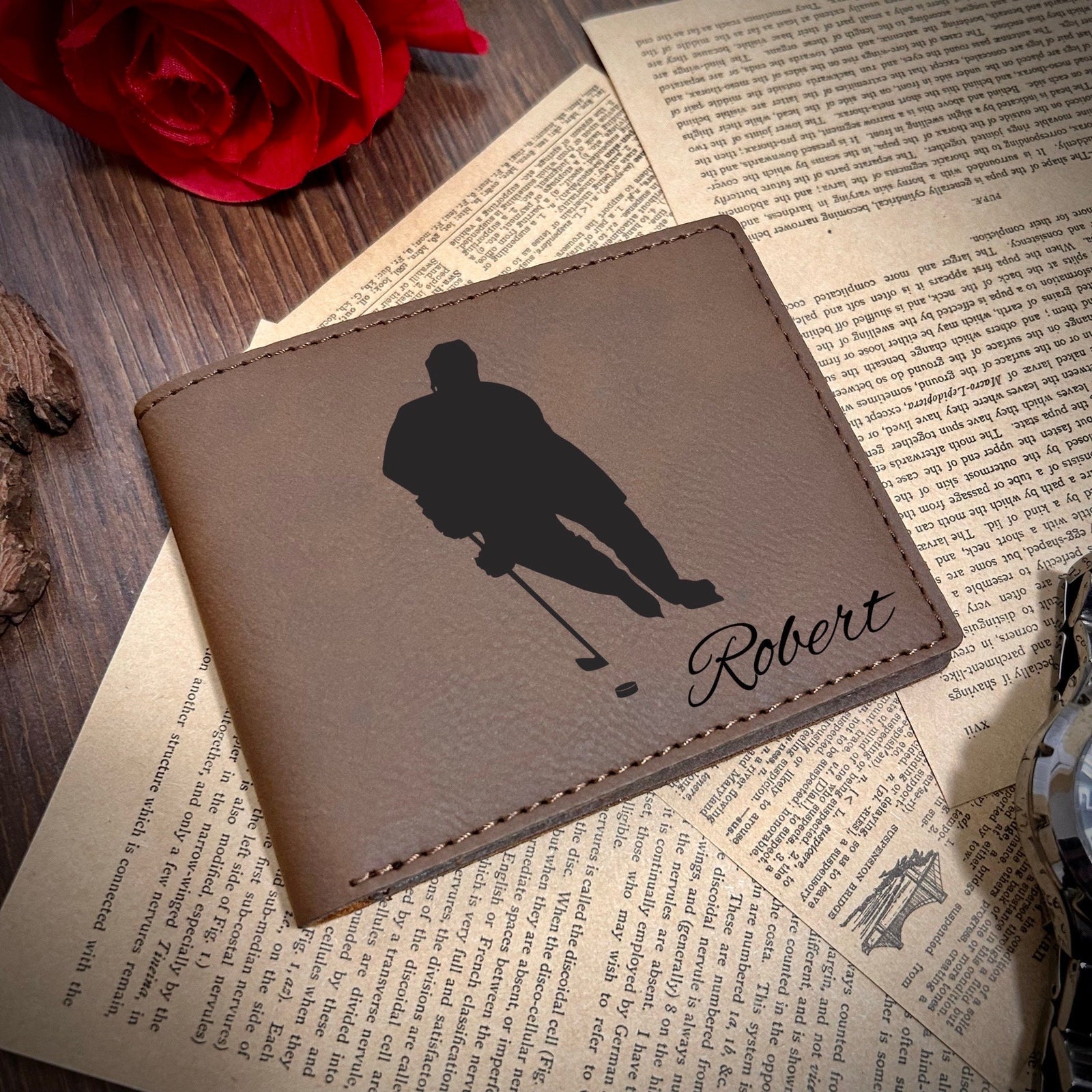 Hockey Leather Wallet