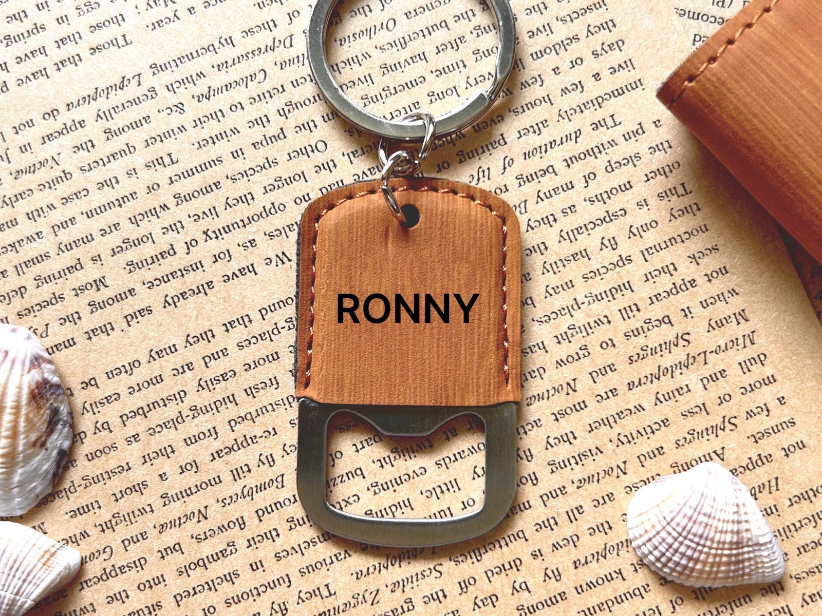 Football Leather Bottle Opener