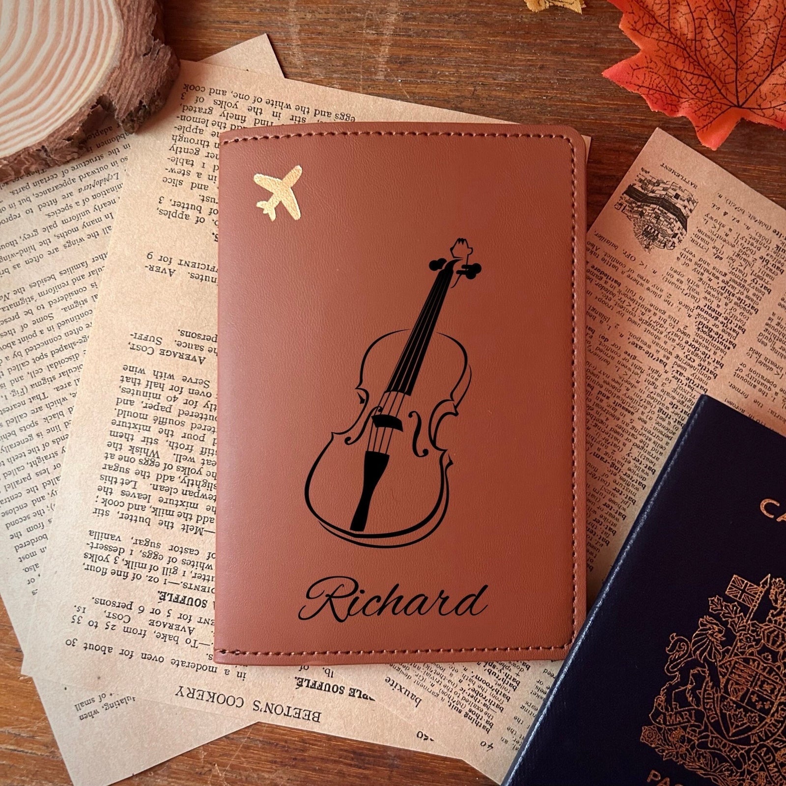 Violin Passport Cover