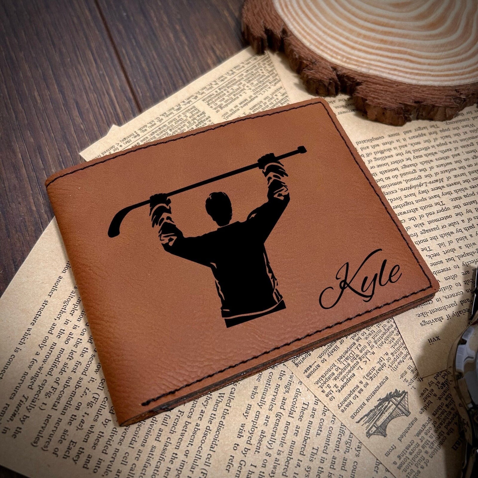 Hockey Leather Wallet