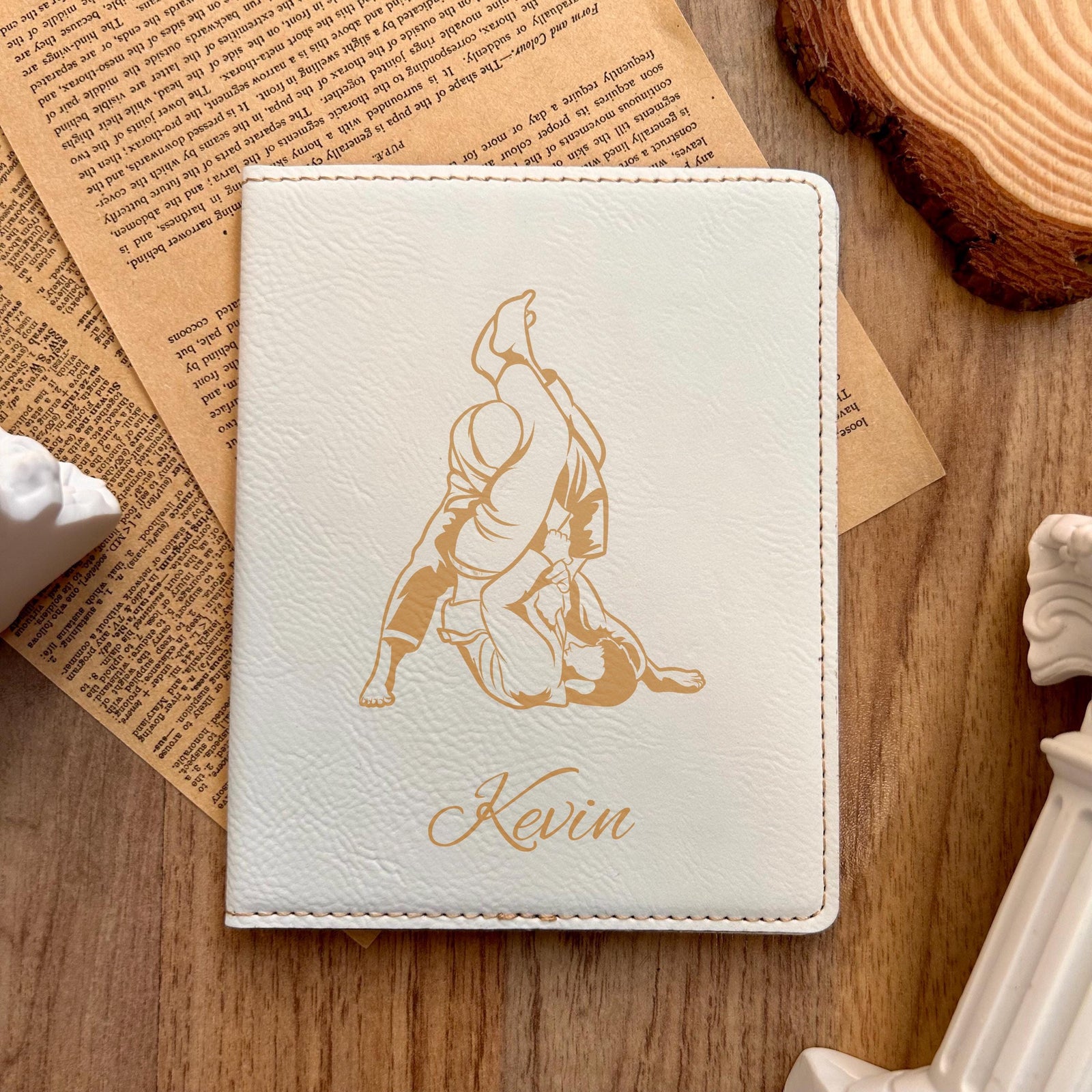 Gold Jiu-Jitsu Passport Cover