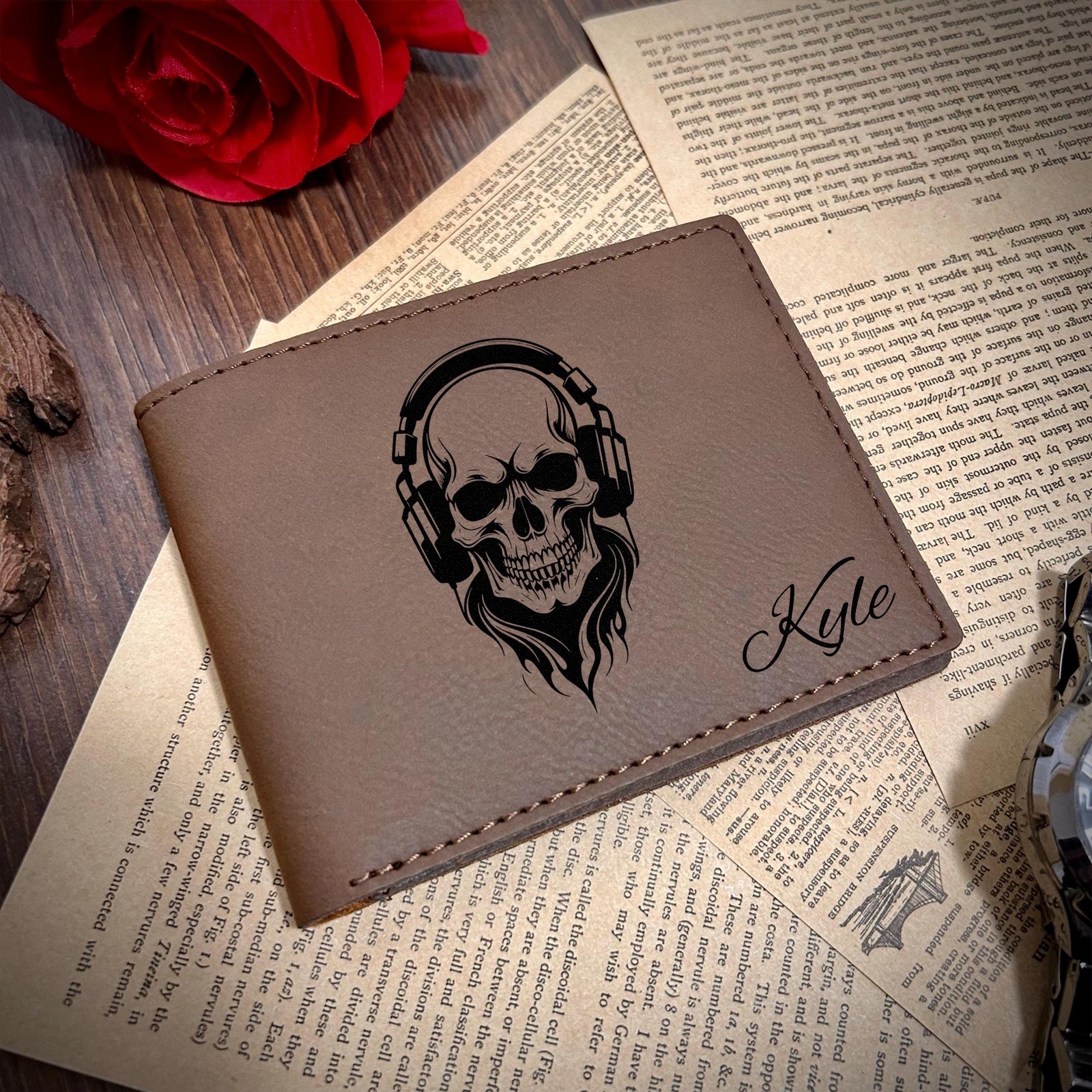 Skull Leather Wallet