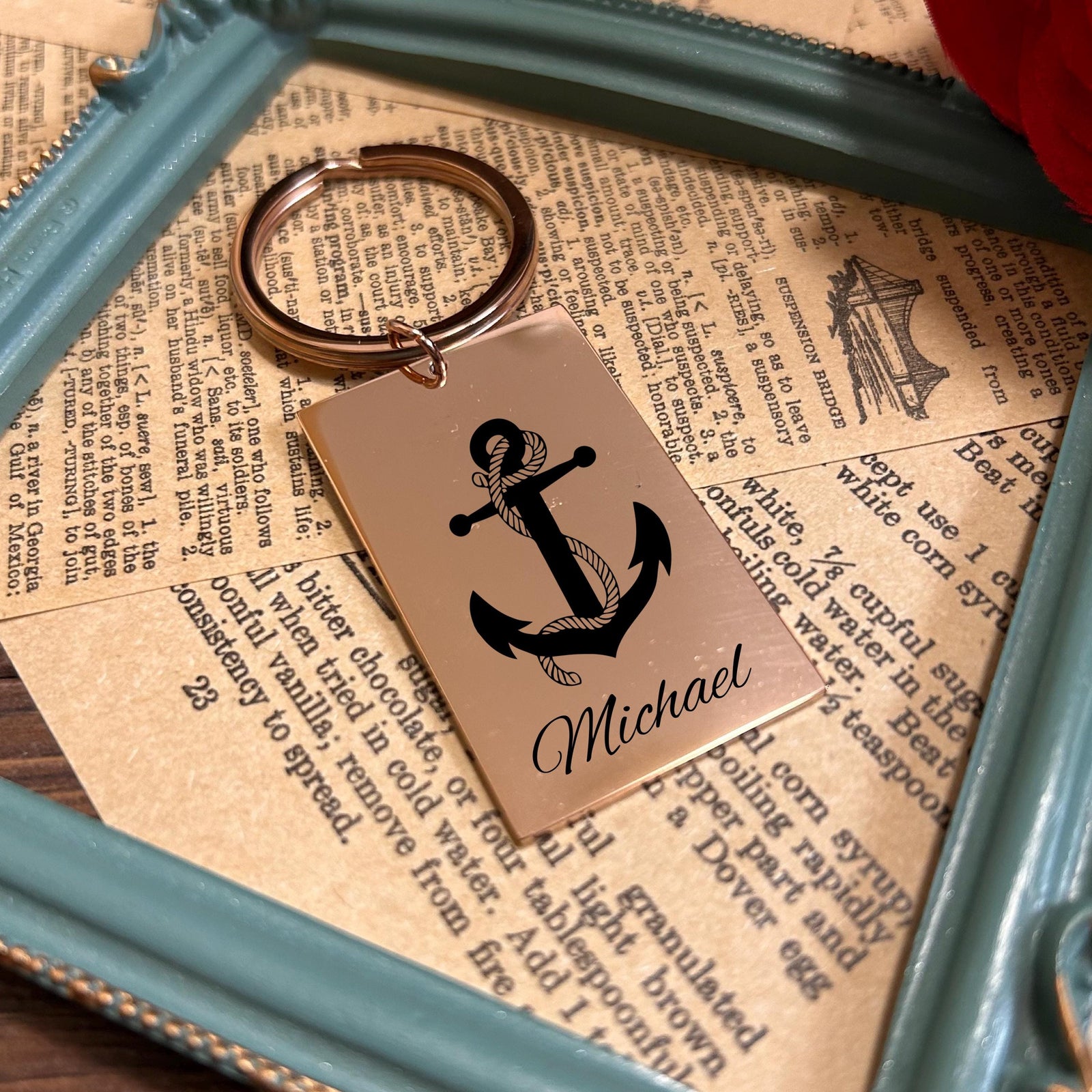 Anchor Keychain Stainless Steel