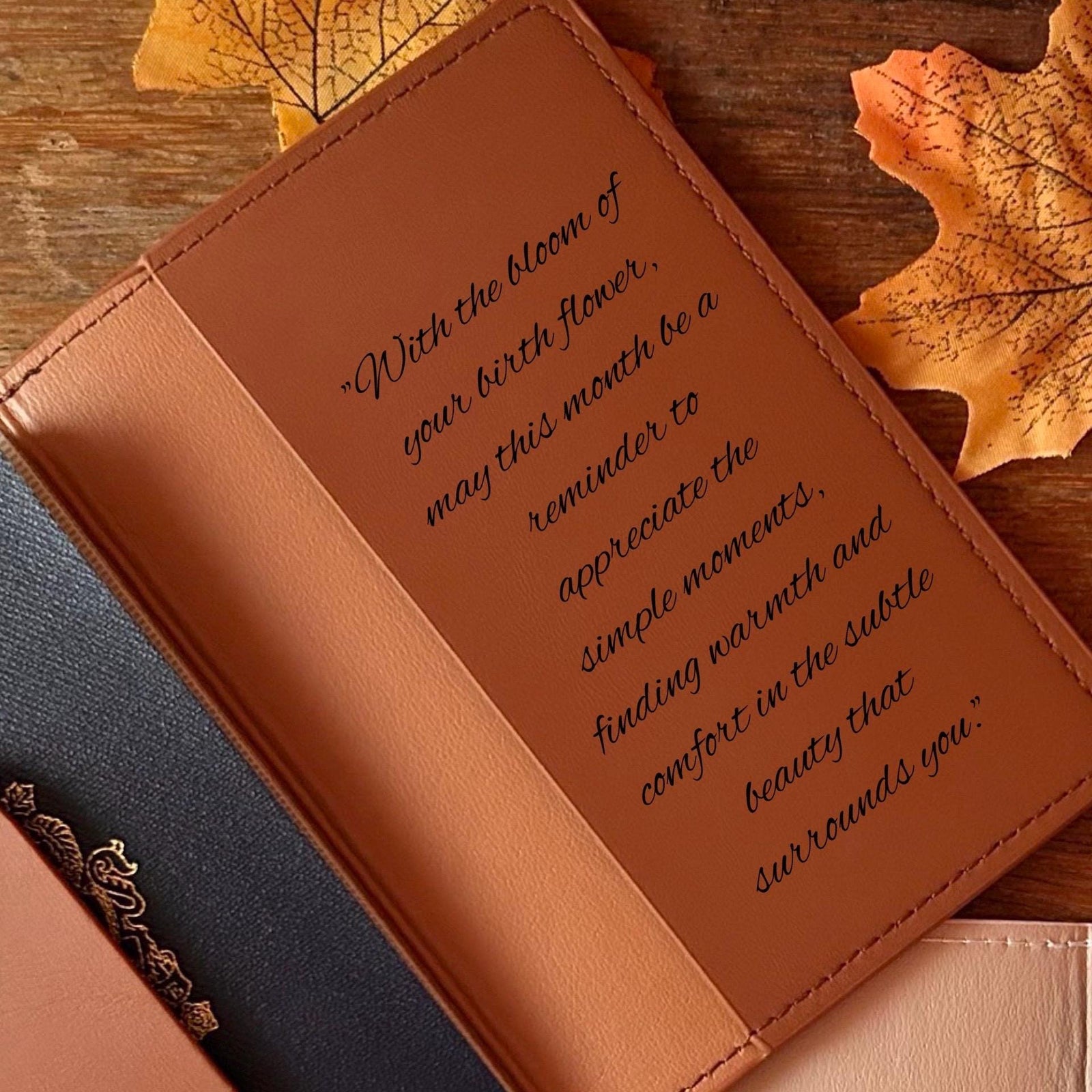 Birth Month Flower Passport Cover