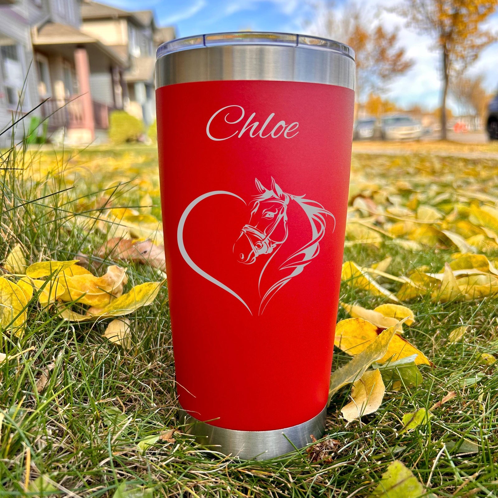 Horse 20oz Engraved Tumbler