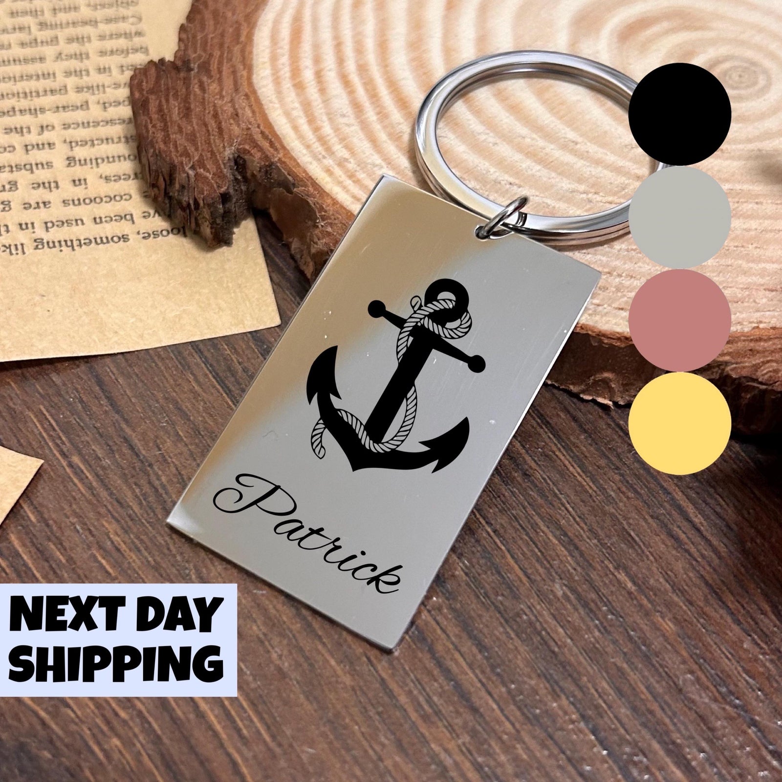 Anchor Keychain Stainless Steel