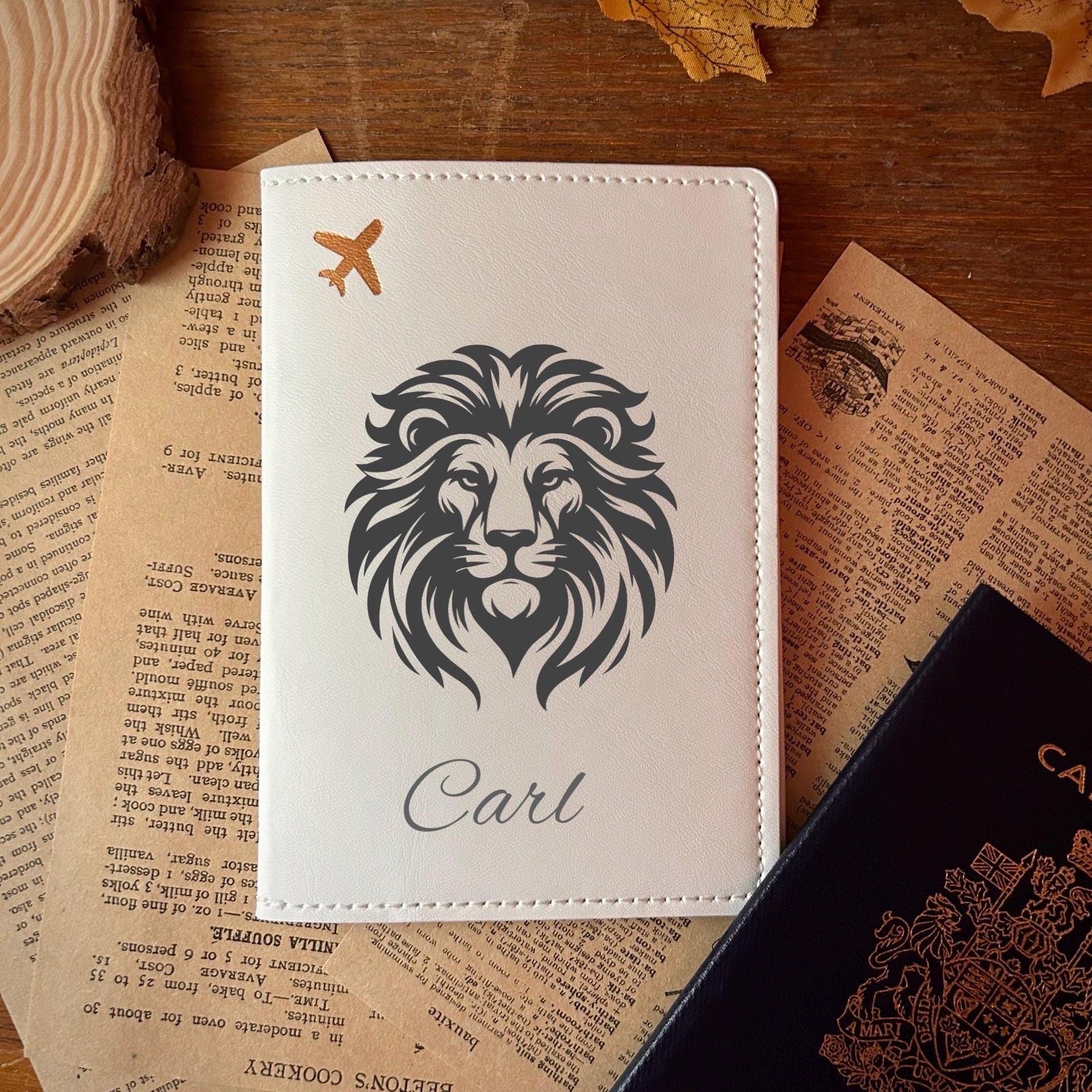 Lion Passport Cover