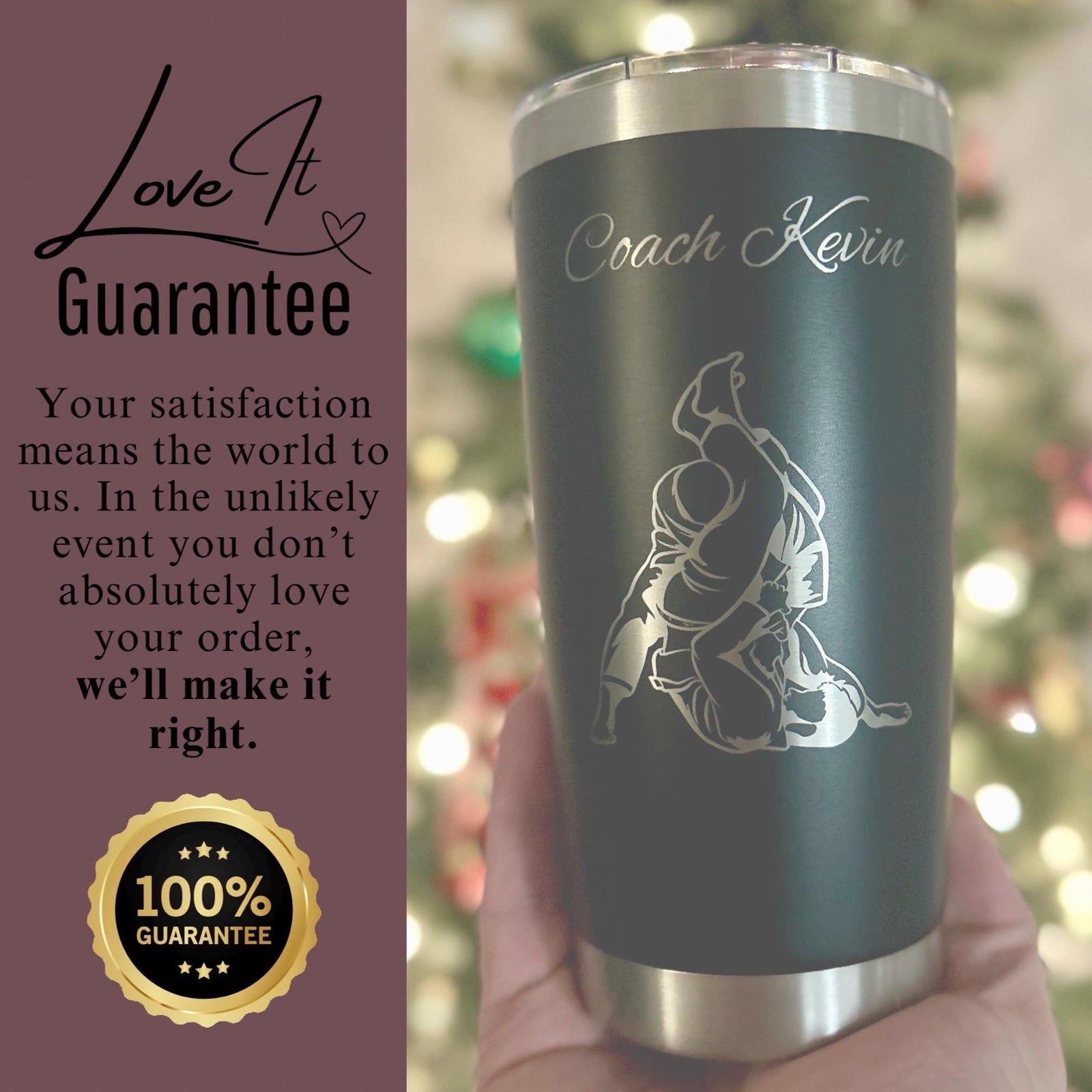 Jiu-Jitsu 20oz Engraved Tumbler