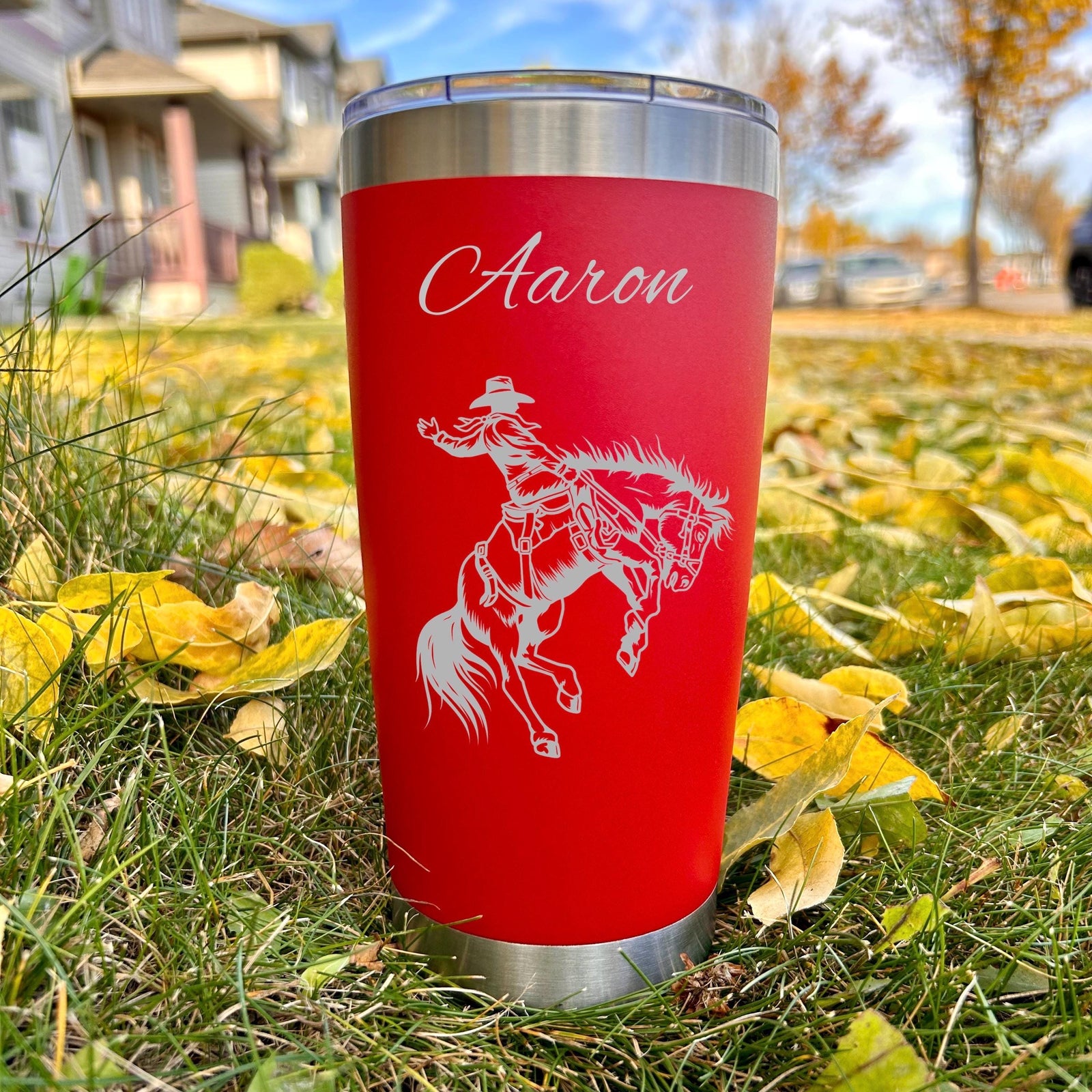 Cowboy 20oz Engraved Tumbler