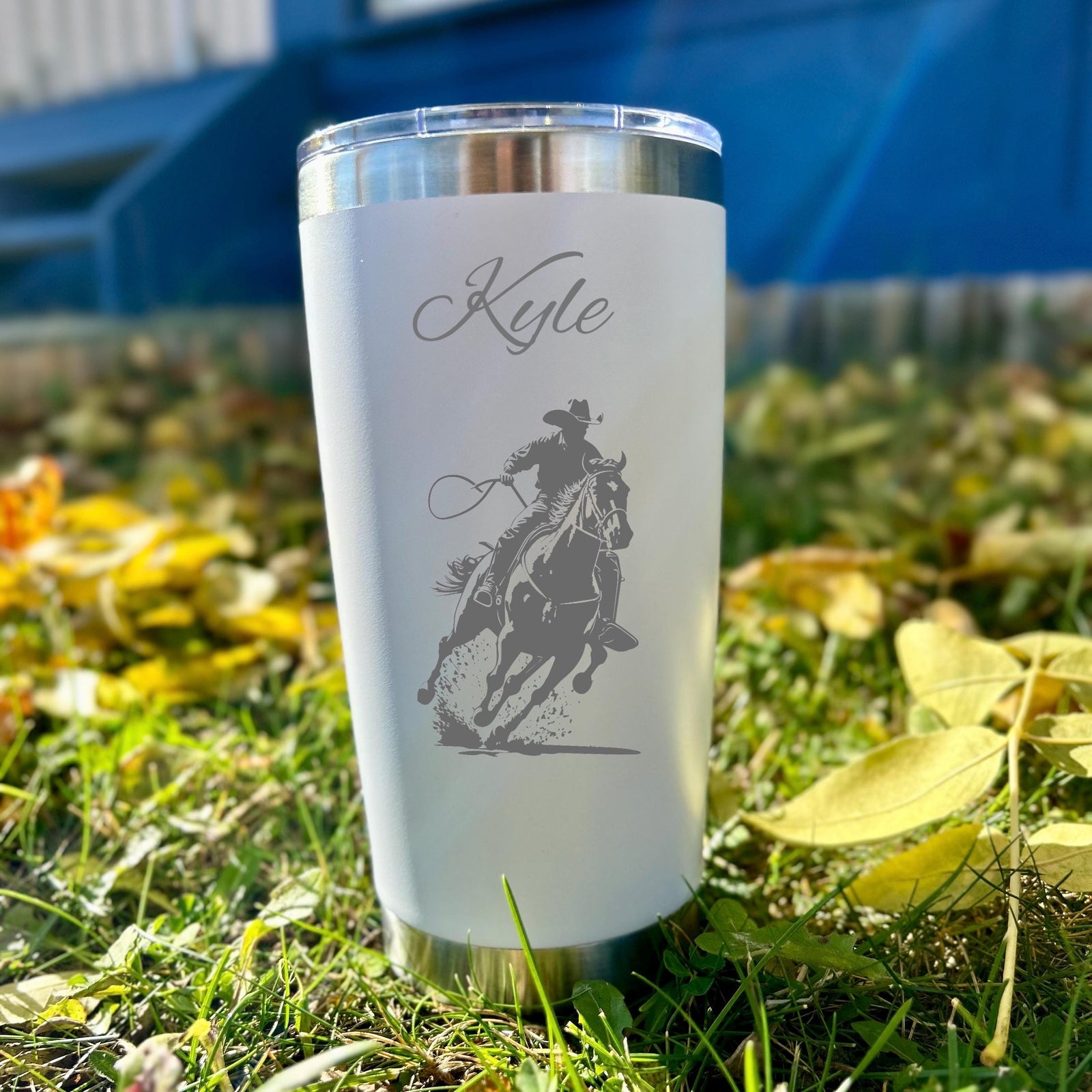 Cowboy 20oz Engraved Tumbler