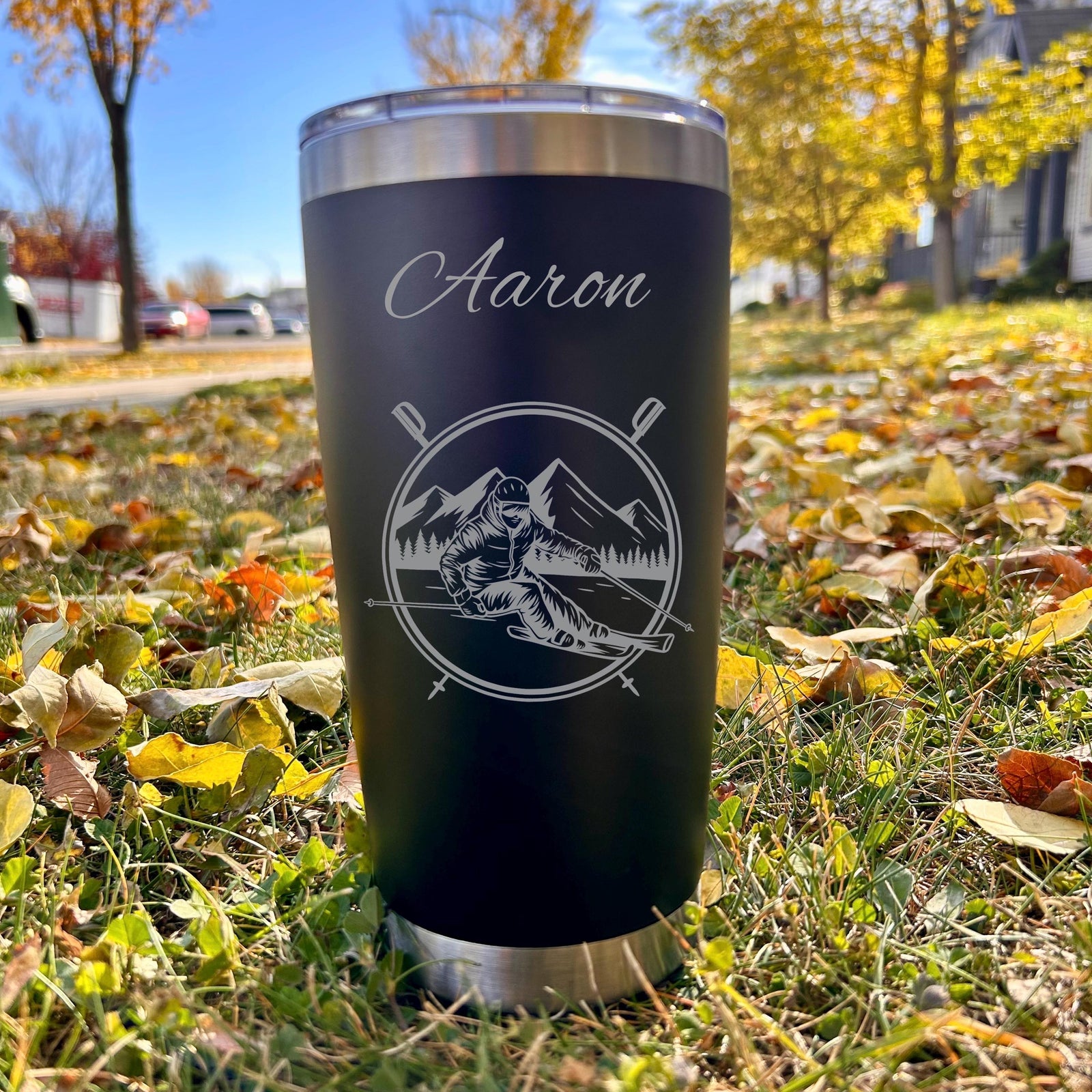 Snowboard 20oz Engraved Tumbler