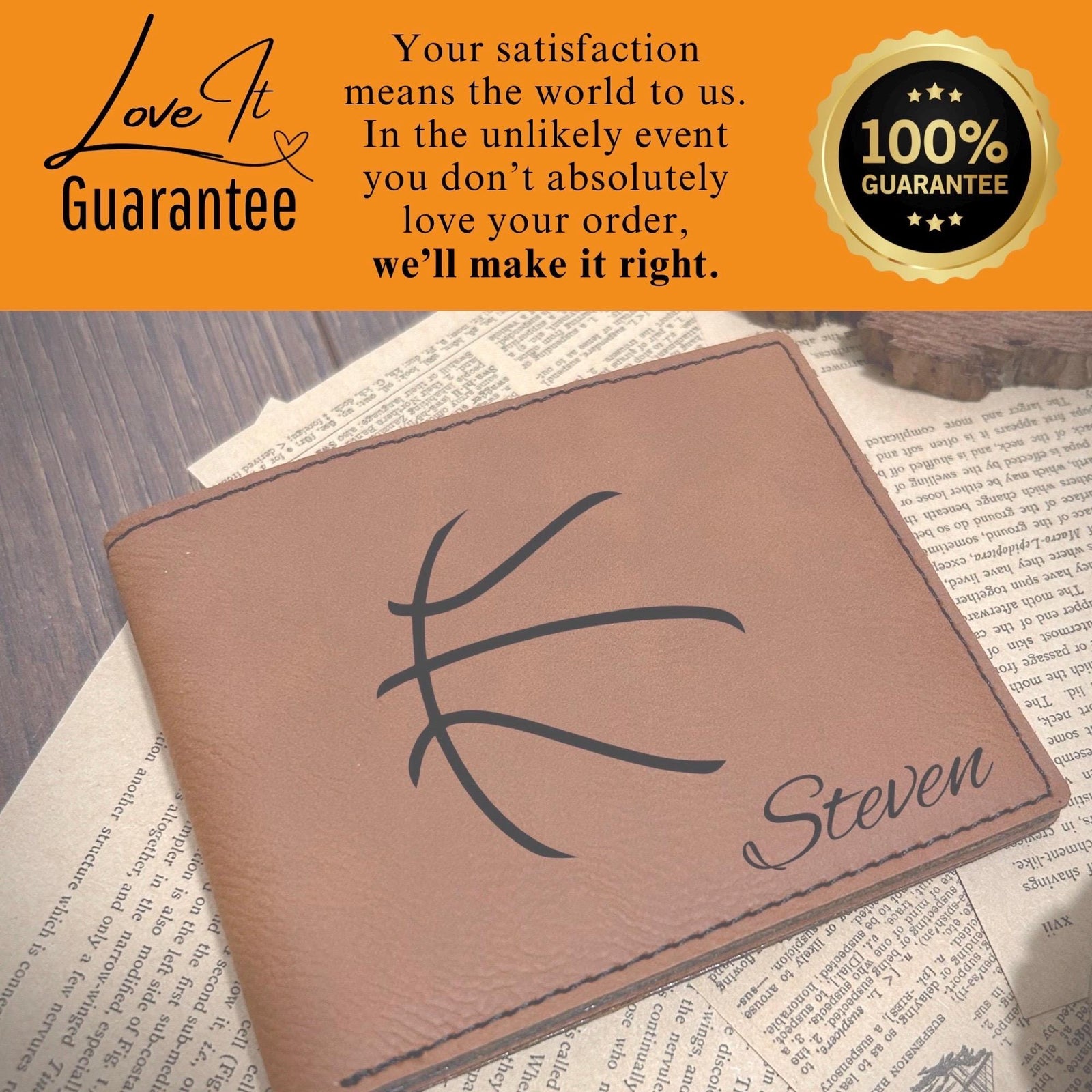 Basketball Leather Wallet