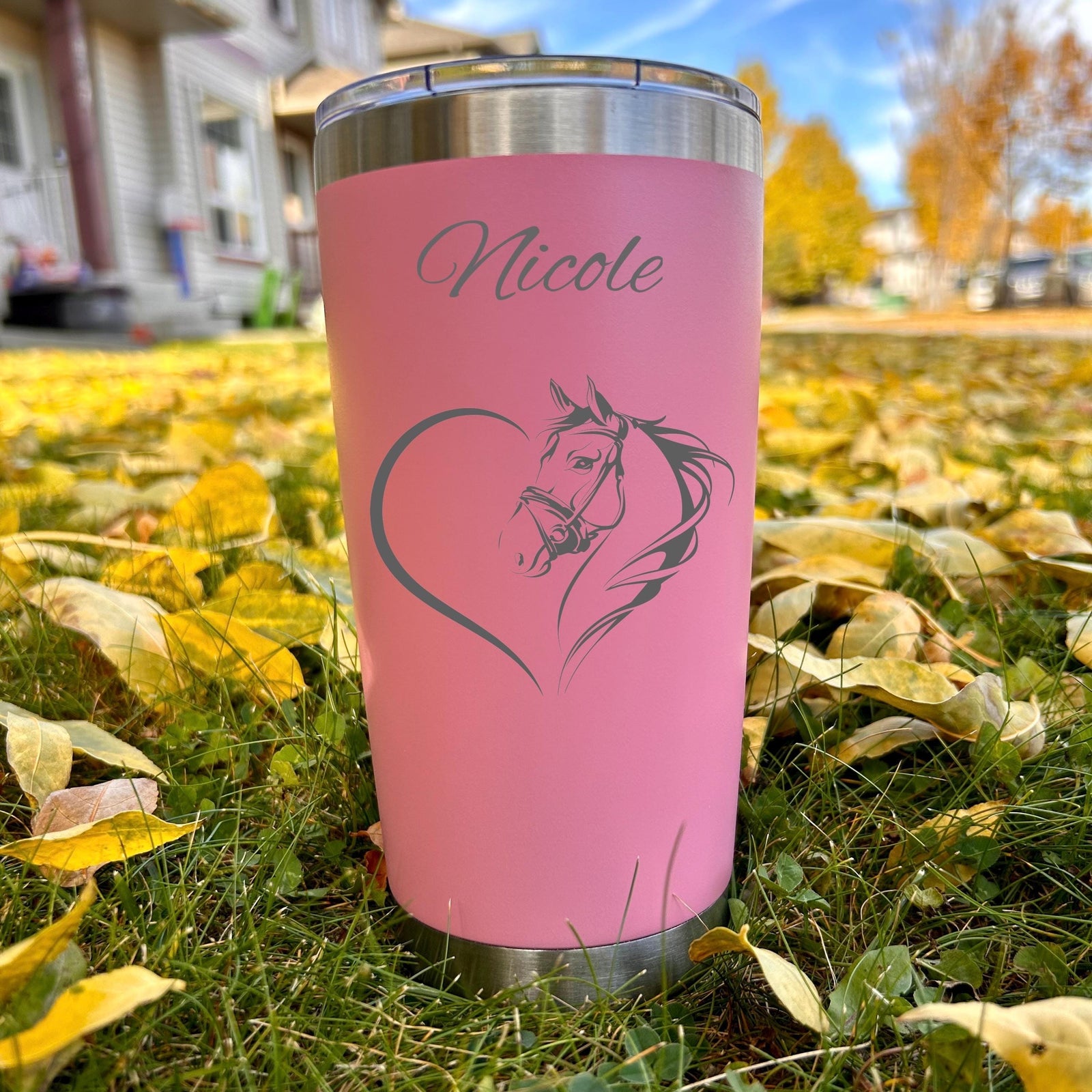 Horse 20oz Engraved Tumbler