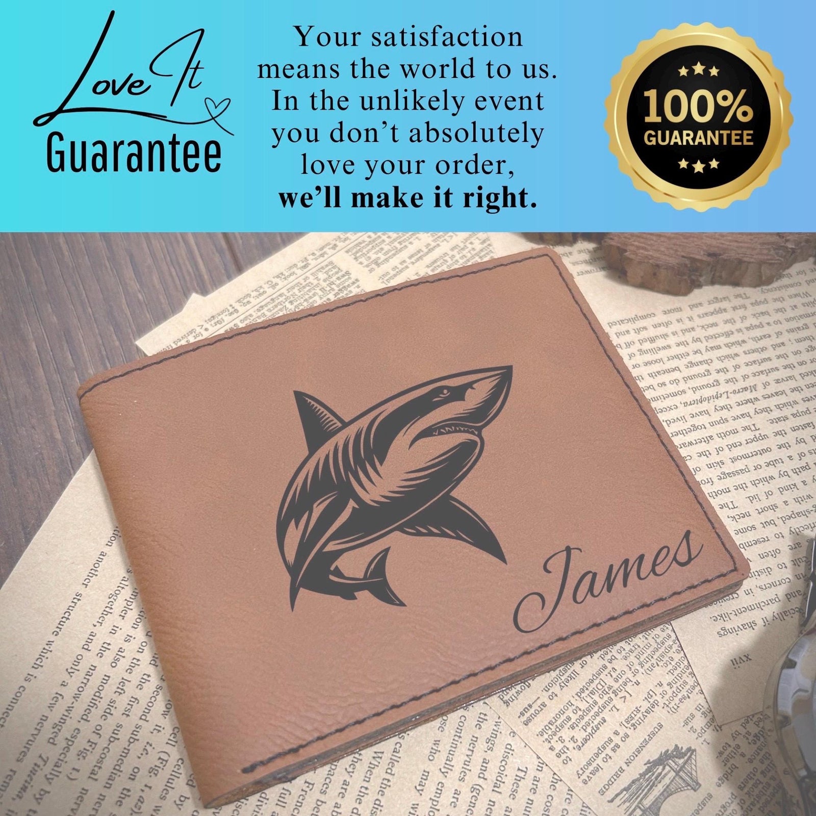 Shark Leather Wallet