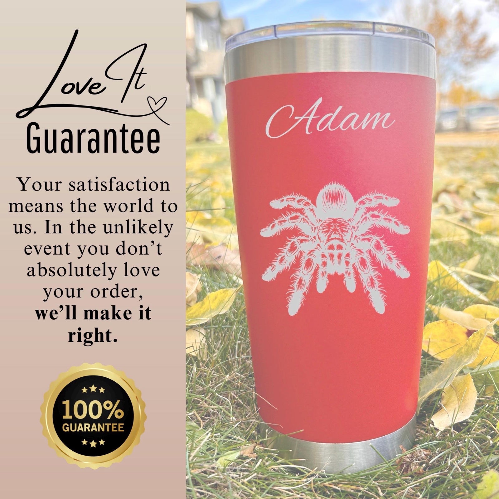 Spider 20oz Engraved Tumbler