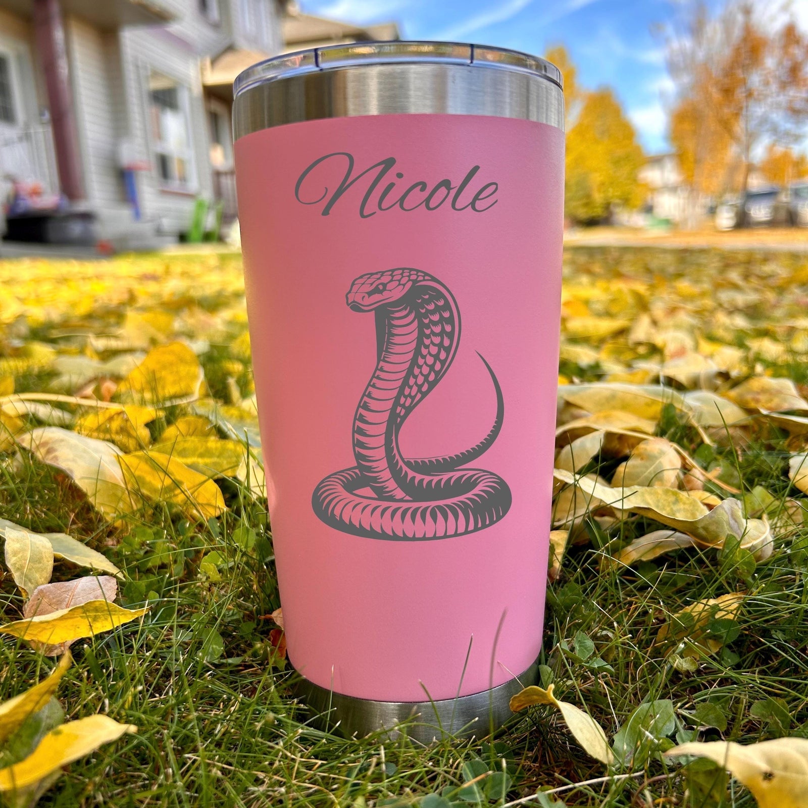 King Cobra 20oz Engraved Tumbler