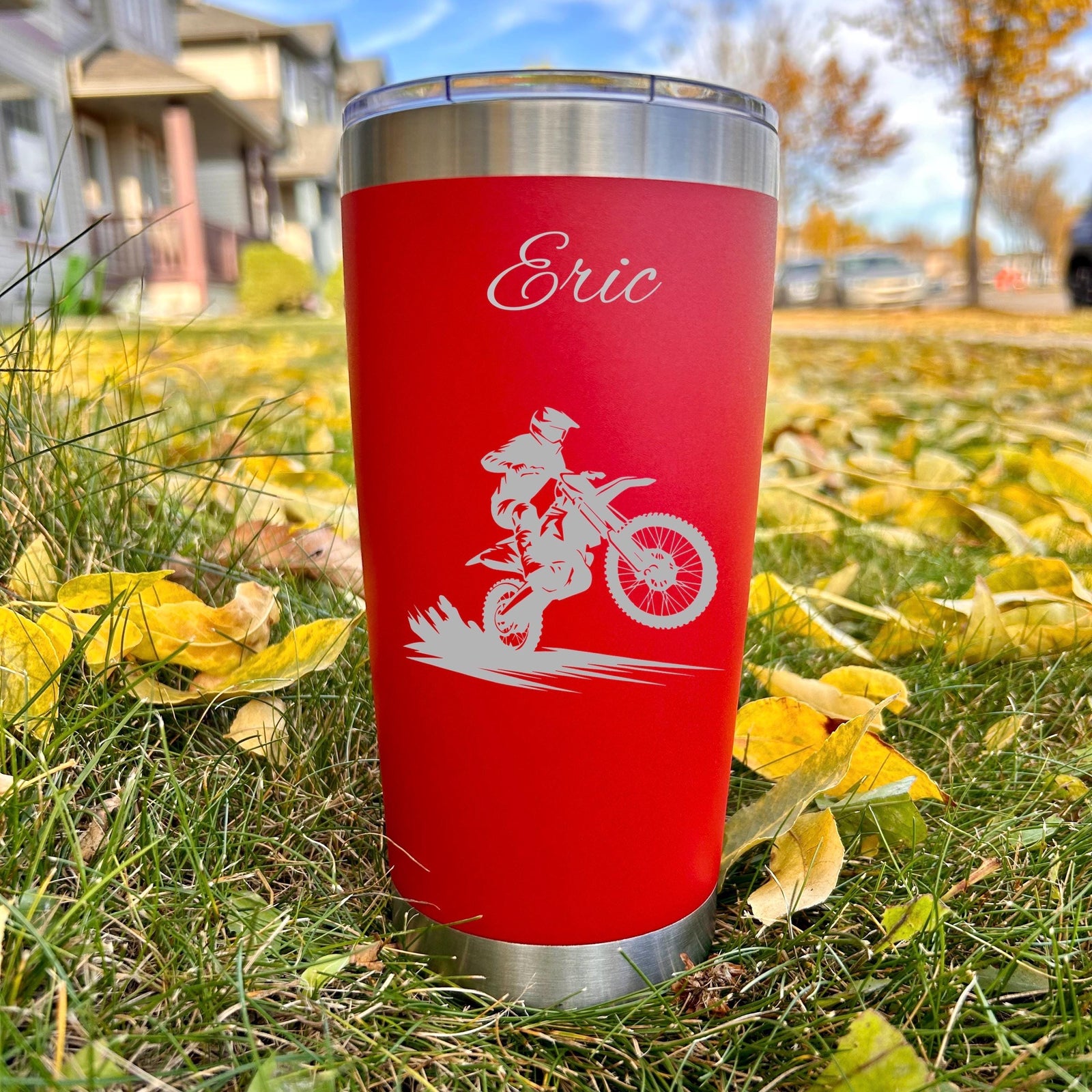 Dirt Biker 20oz Engraved Tumbler