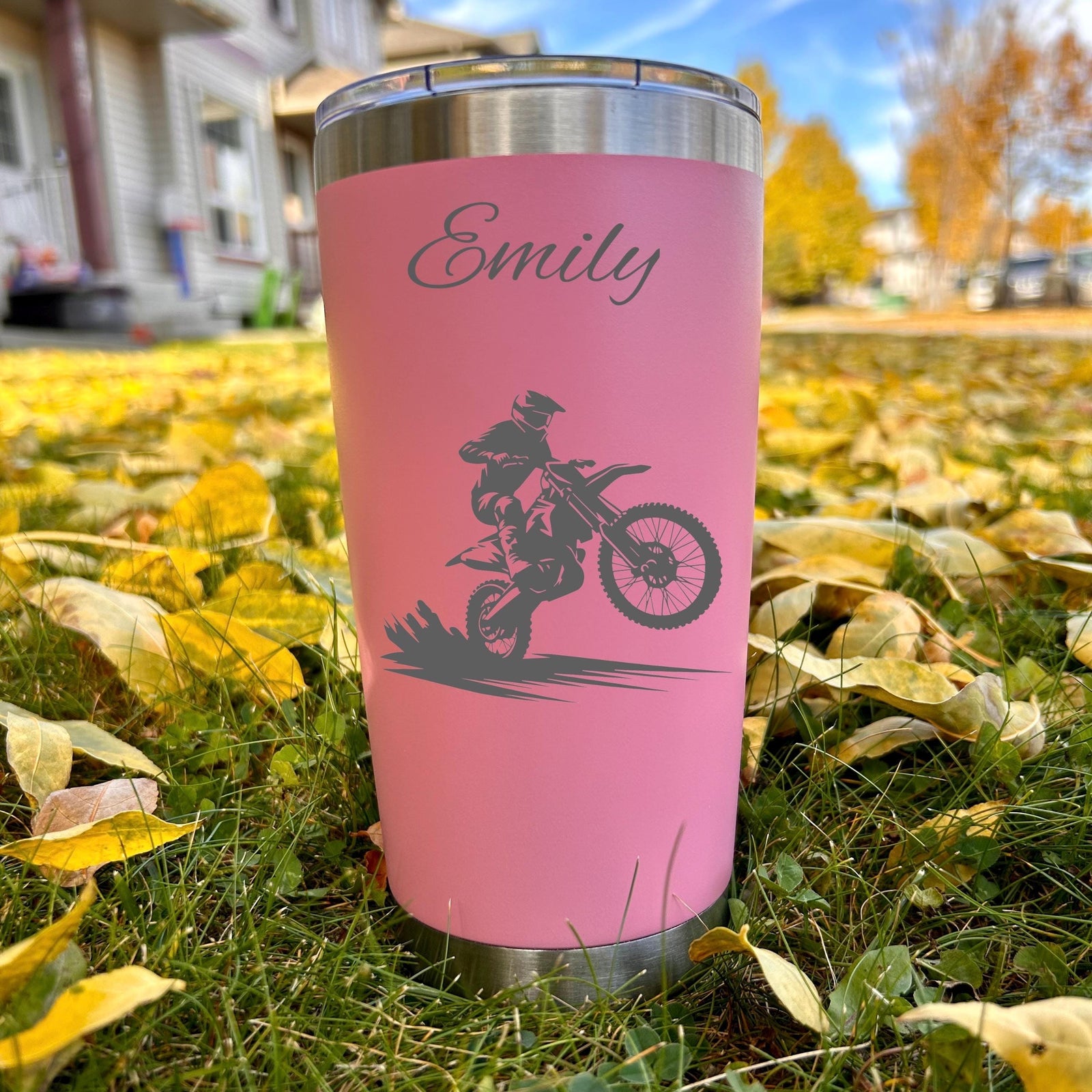 Dirt Biker 20oz Engraved Tumbler
