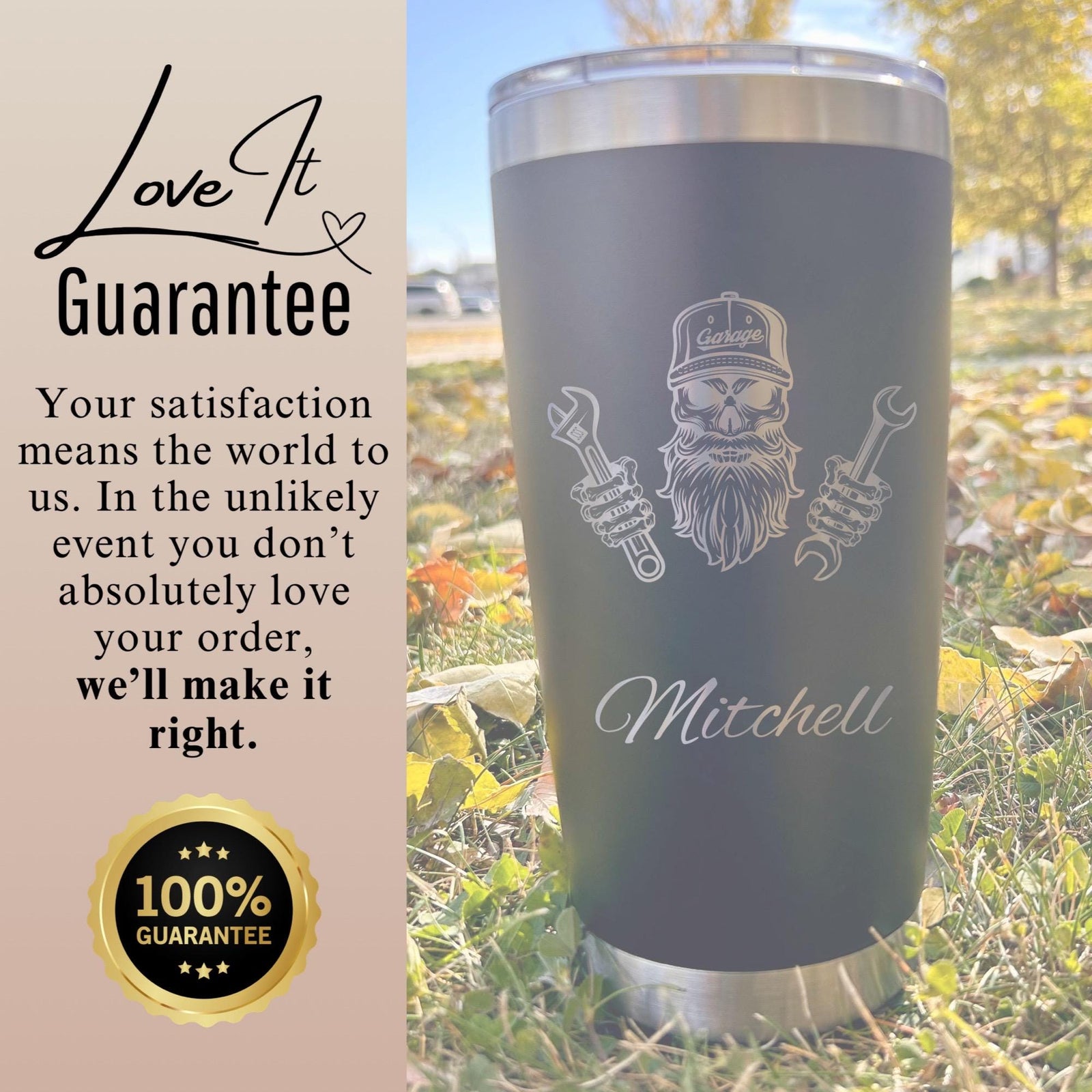 Mechanic 20oz Engraved Tumbler