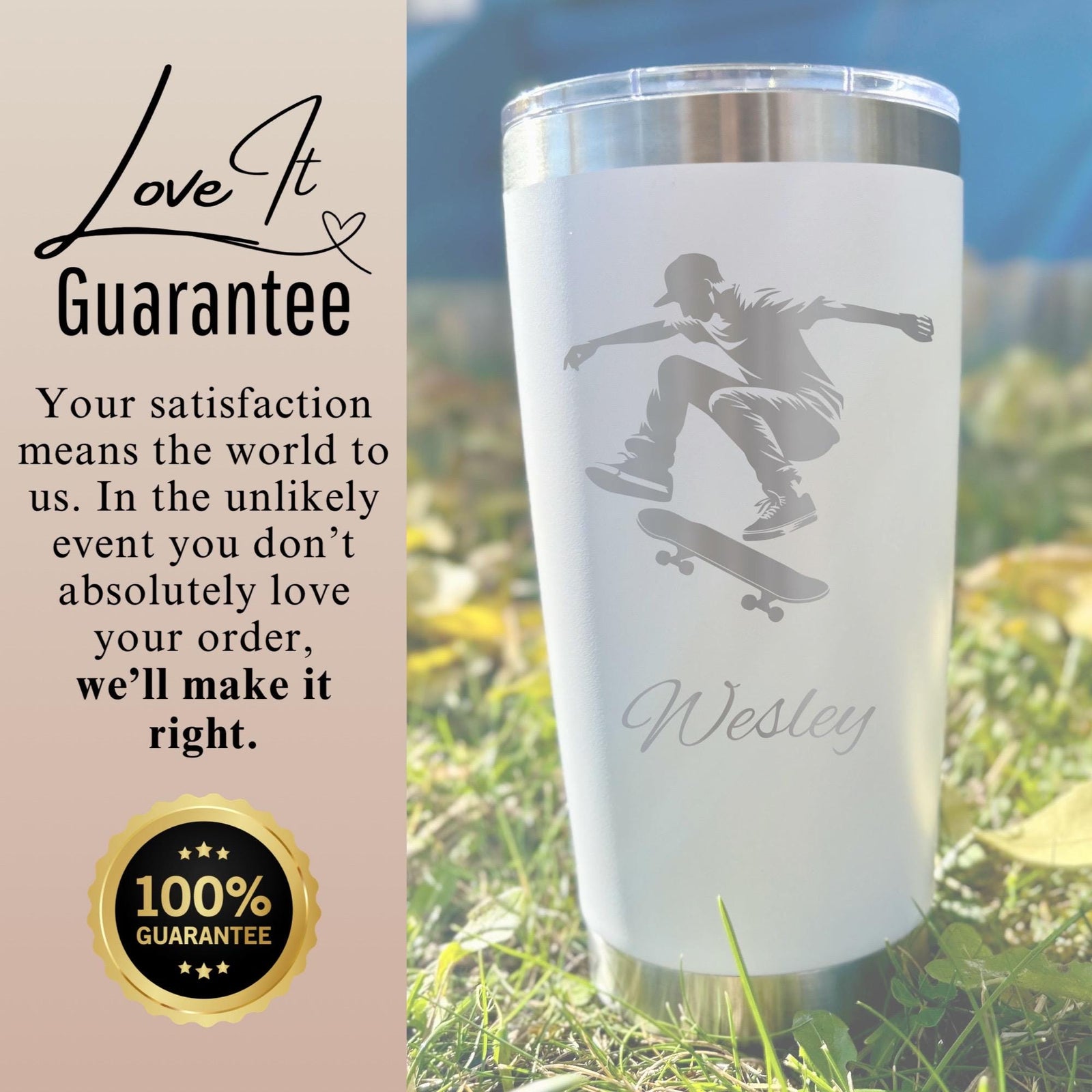 Skater 20oz Engraved Tumbler