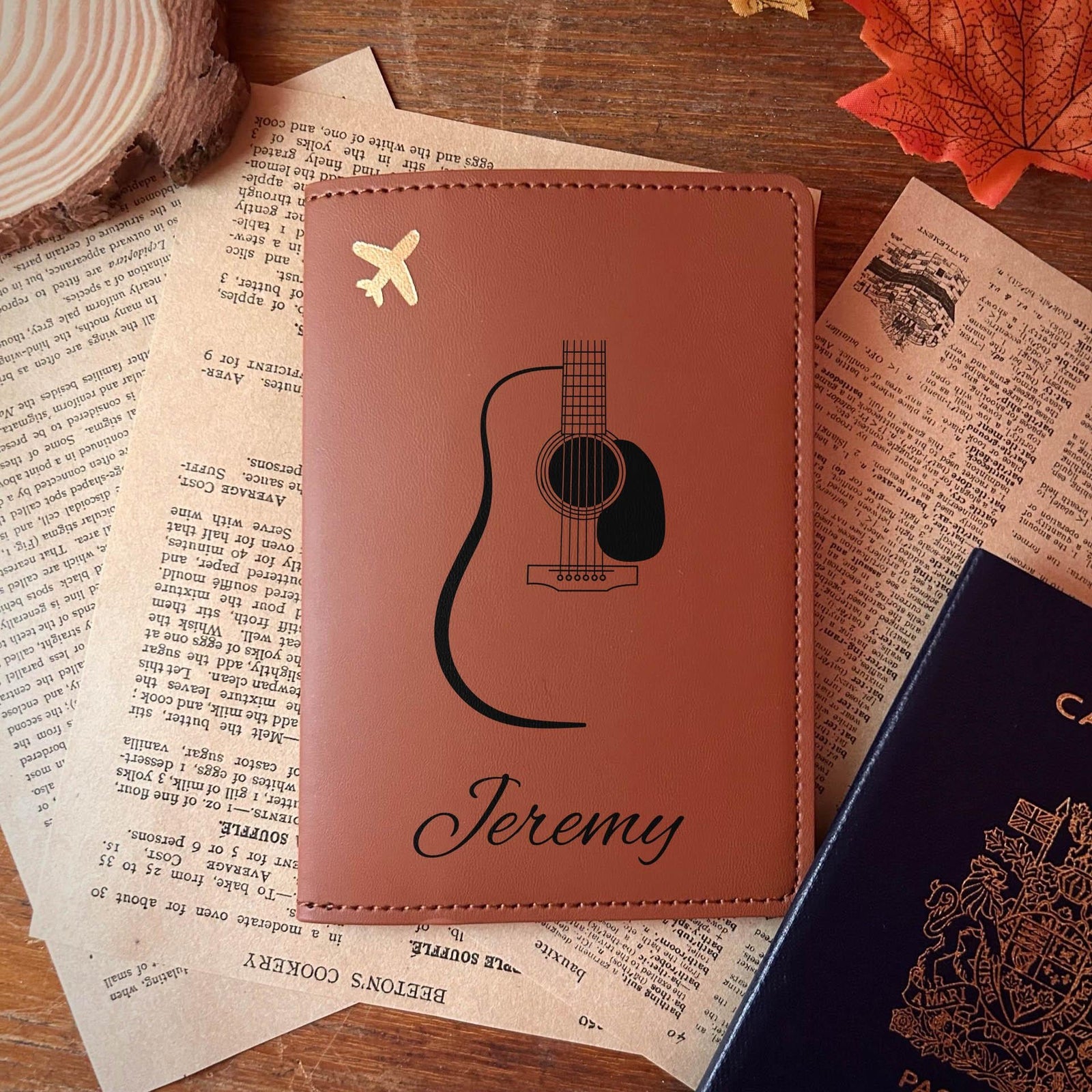 Acoustic Guitar Passport Cover – Design #3