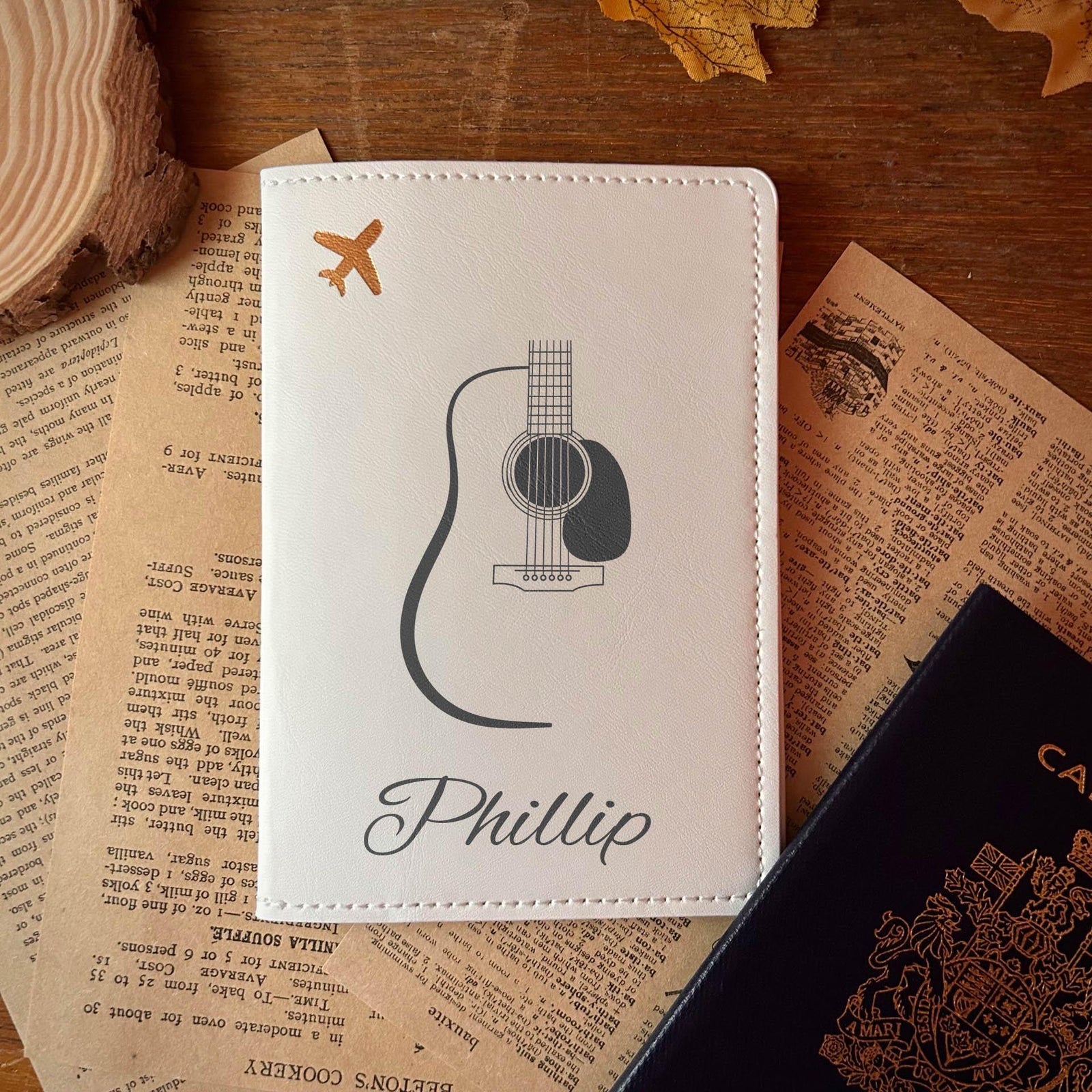 Acoustic Guitar Passport Cover – Design #3