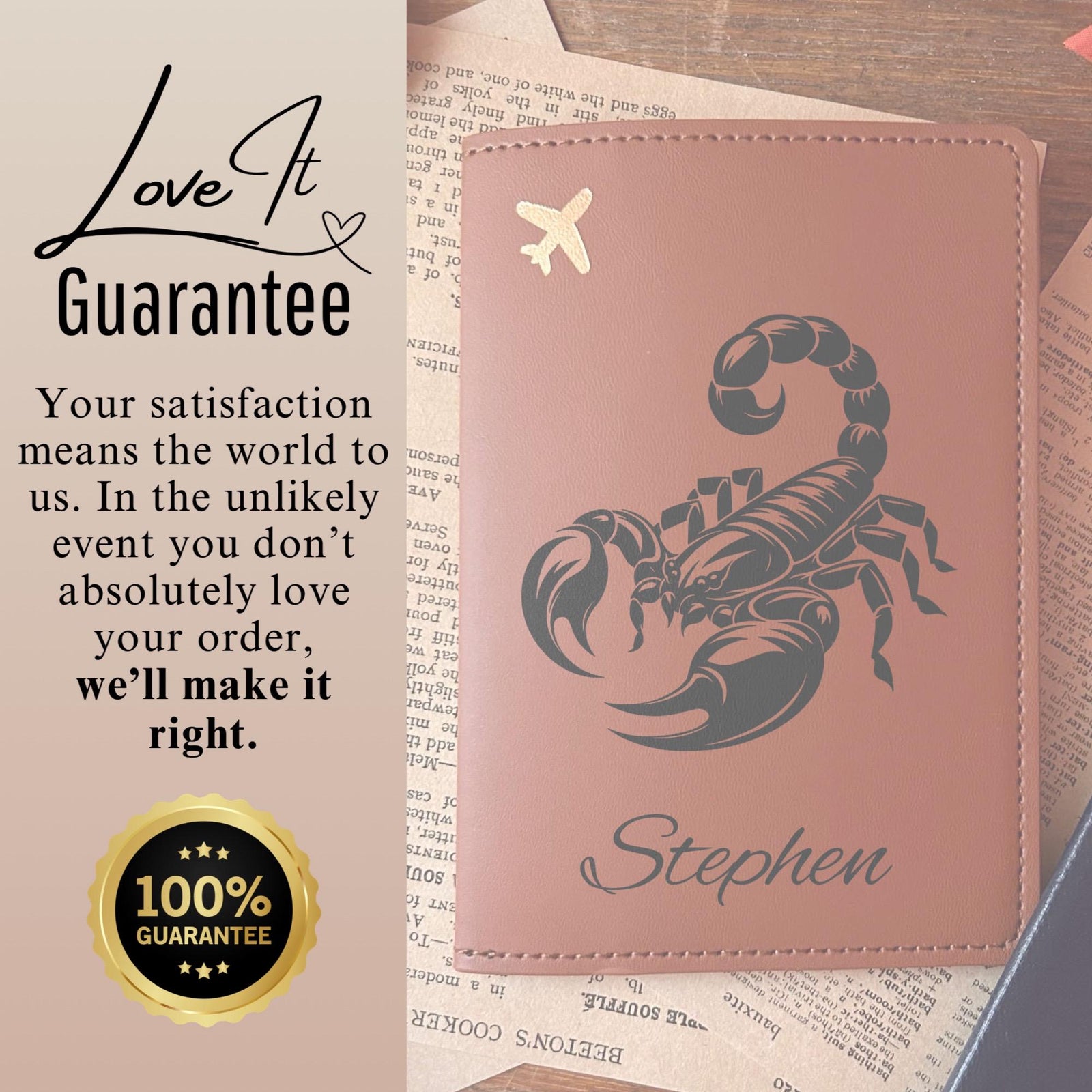 Scorpion Passport Cover – Design #22