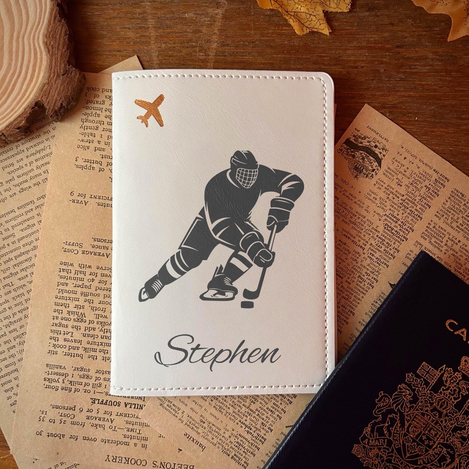 Hockey Player Passport Cover – Design #16