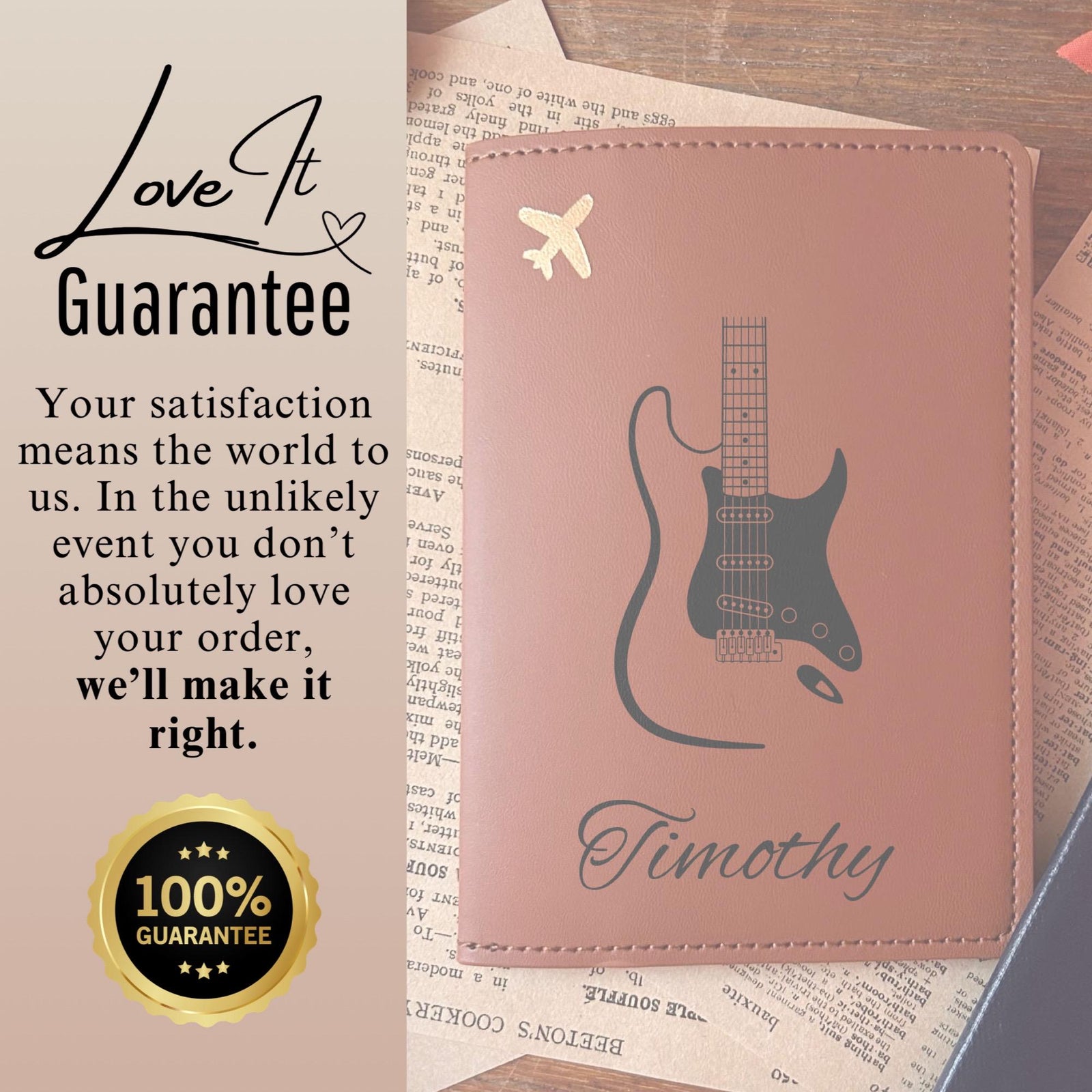 Electric Guitar Passport Cover – Design #13