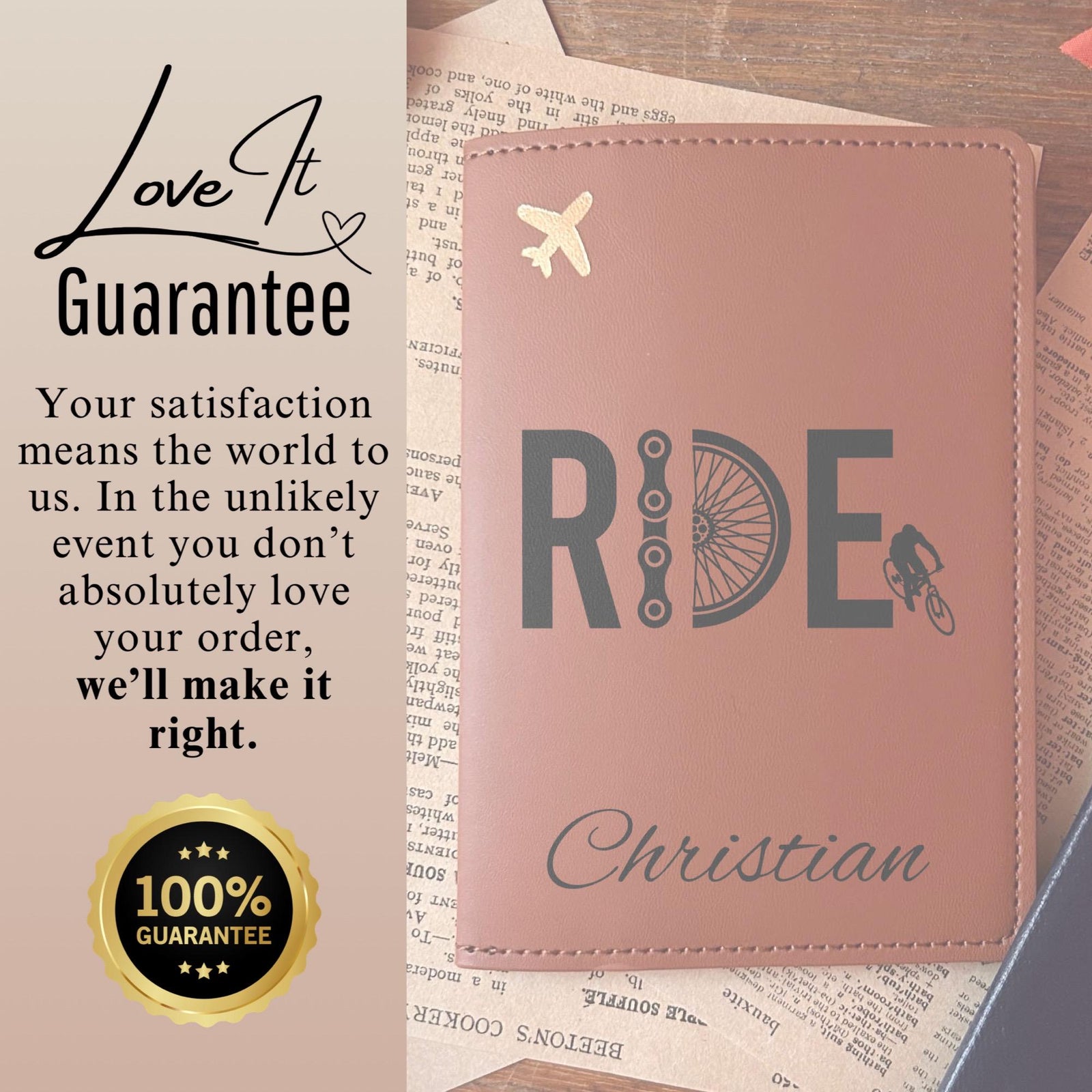 Cyclist Passport Cover – Design #8