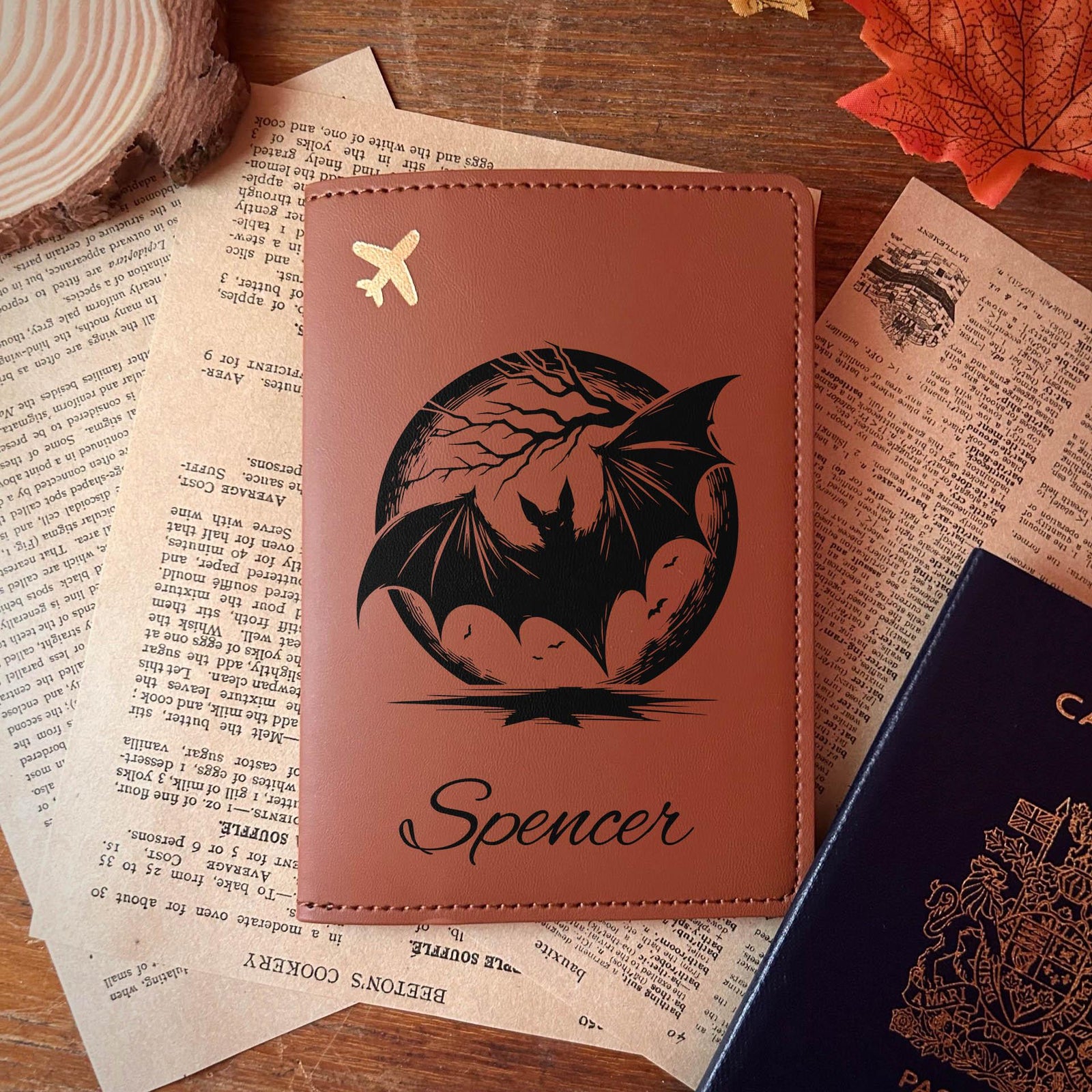 Bat Passport Cover – Design #1