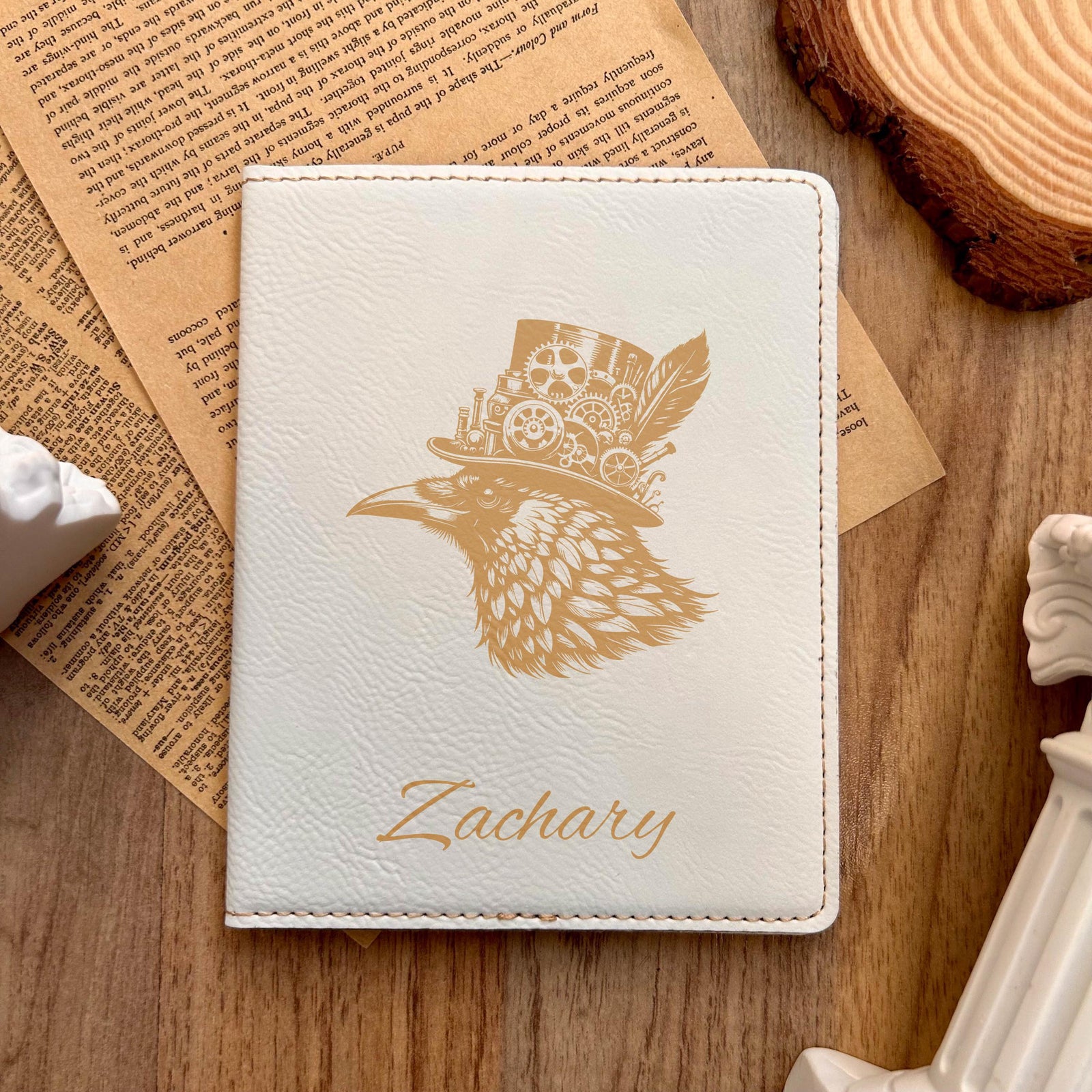 Gold Raven Passport Cover – Design #2