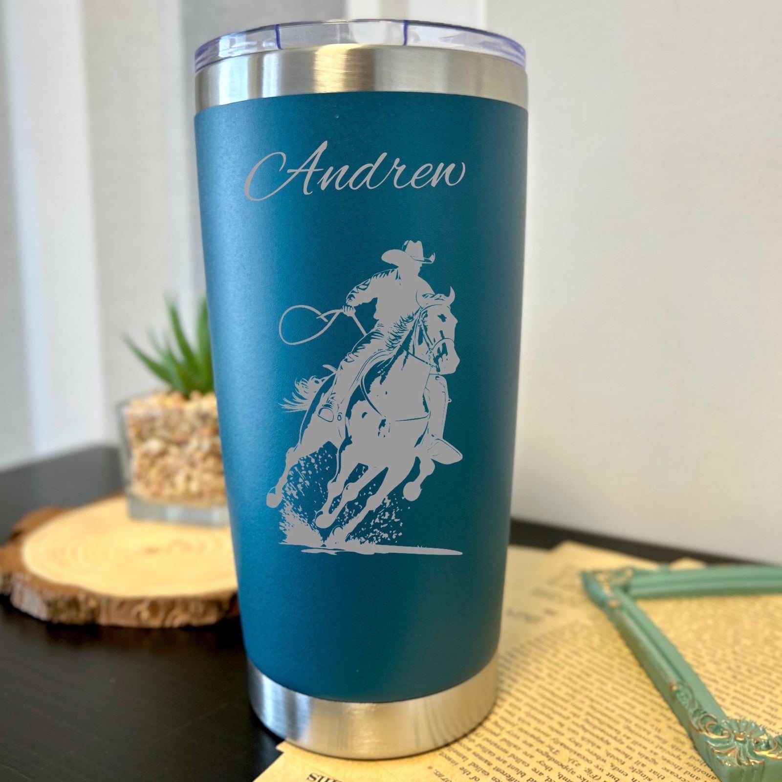 Cowboy 20oz Engraved Tumbler