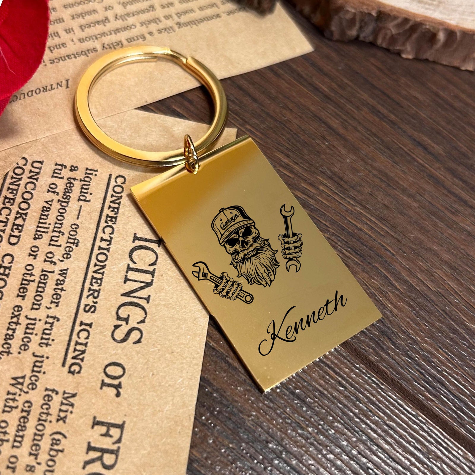 Mechanic Keychain Stainless Steel