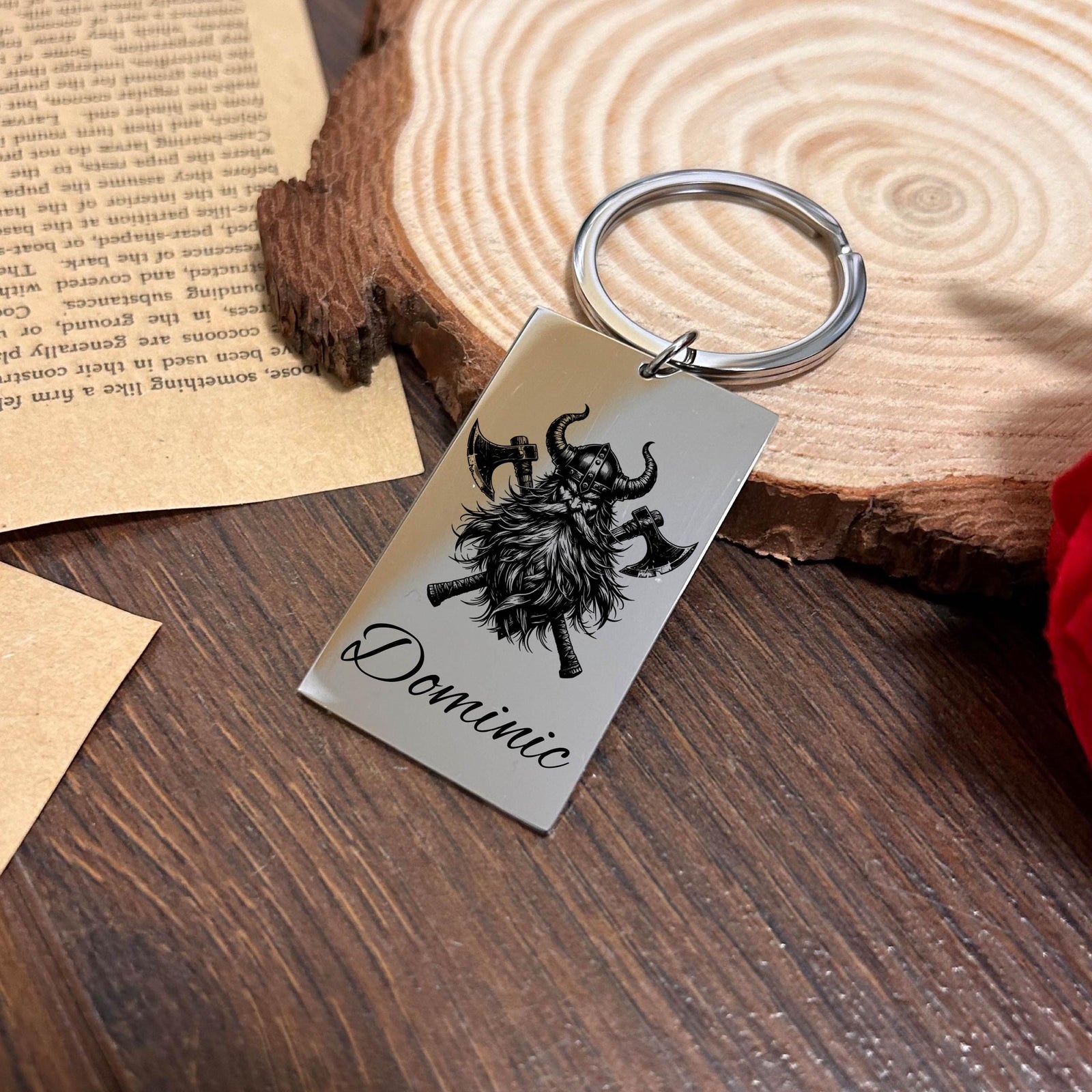 Viking Keychain Stainless Steel