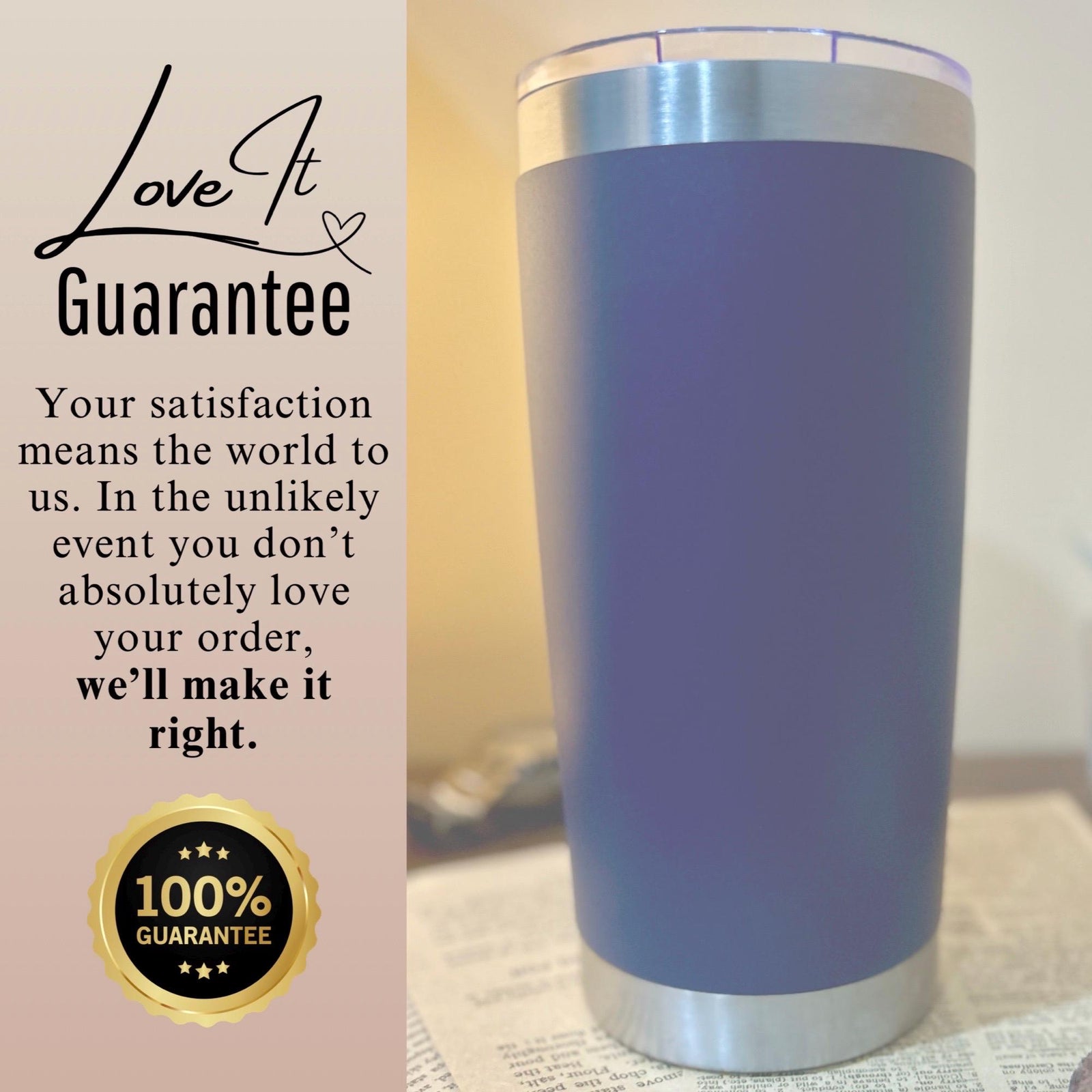Violin 20oz Engraved Tumbler