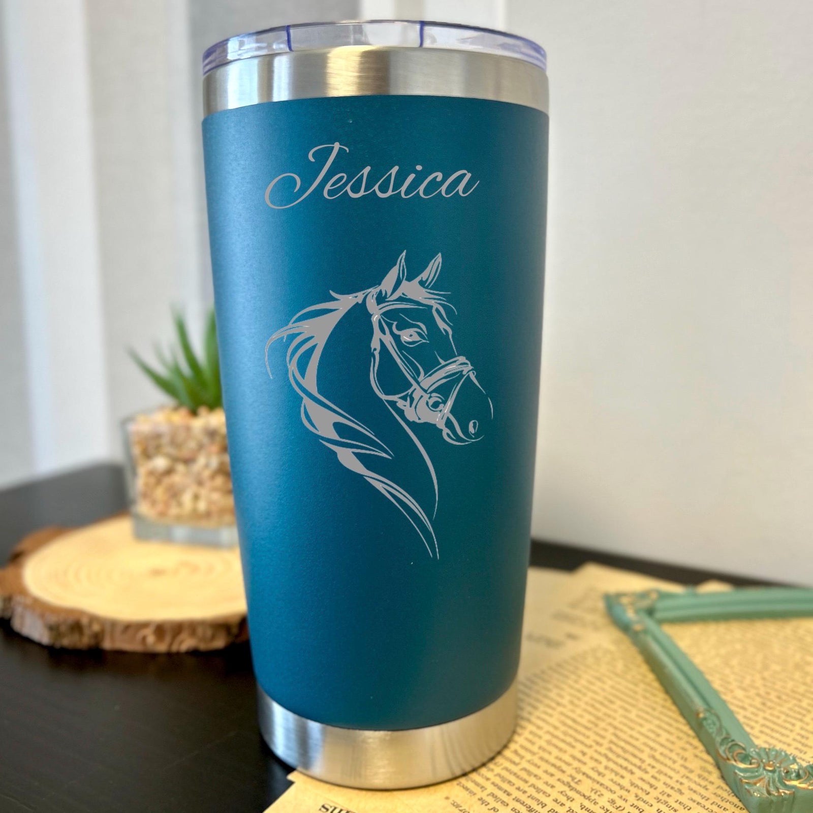 Wild Horse 20oz Engraved Tumbler