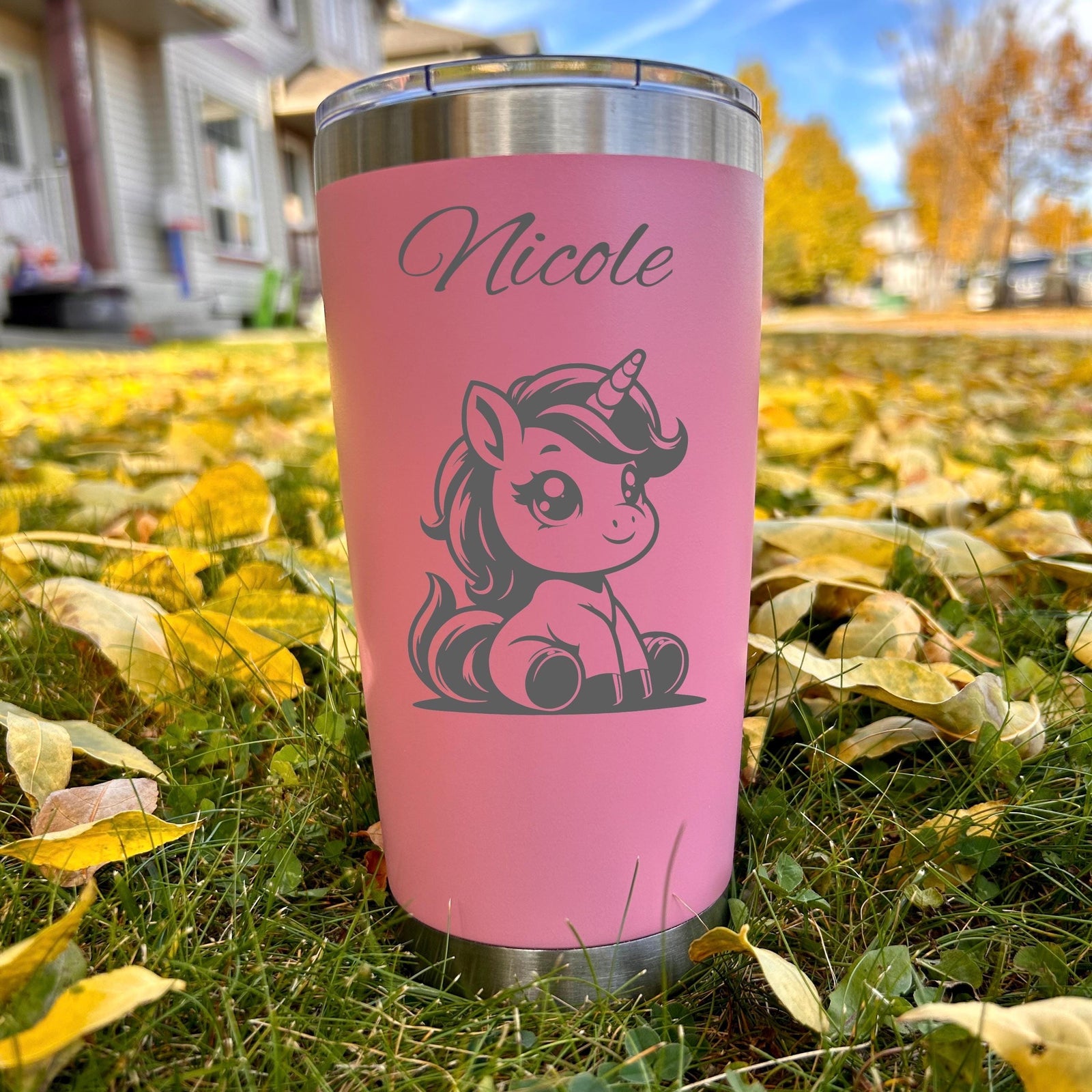 Unicorn 20oz Engraved Tumbler