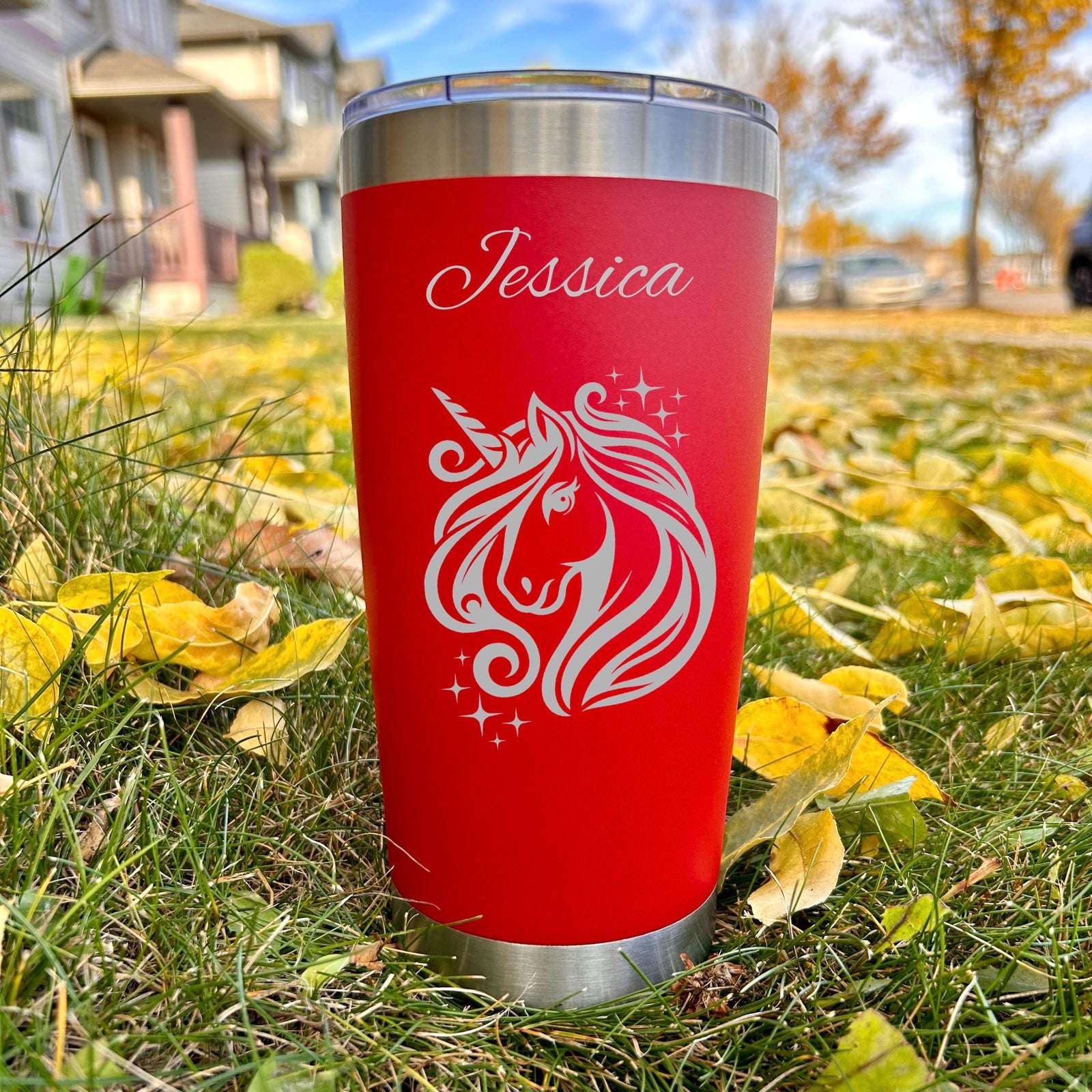 Unicorn 20oz Engraved Tumbler